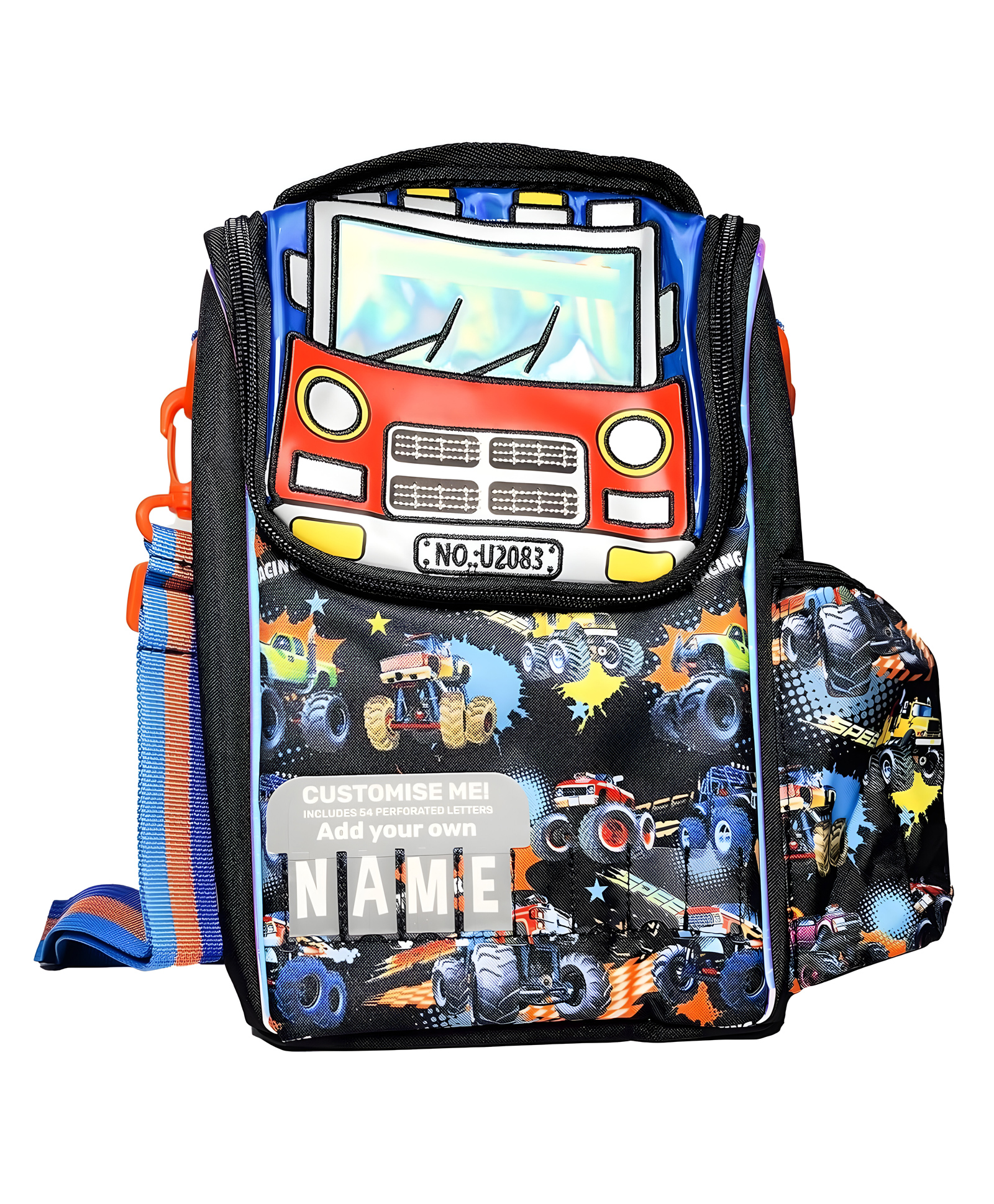 SCHOOLISH Kids Cooler Insulated Lunch Bag, Back to School Large Meal Tote for Girls, Boys, Men, Women, with Water Bottle Holder and Adjustable Strap, TRUCK Theme CAPACITY (6L) - PACK OF 1 - MULTICOLOR-picture-47