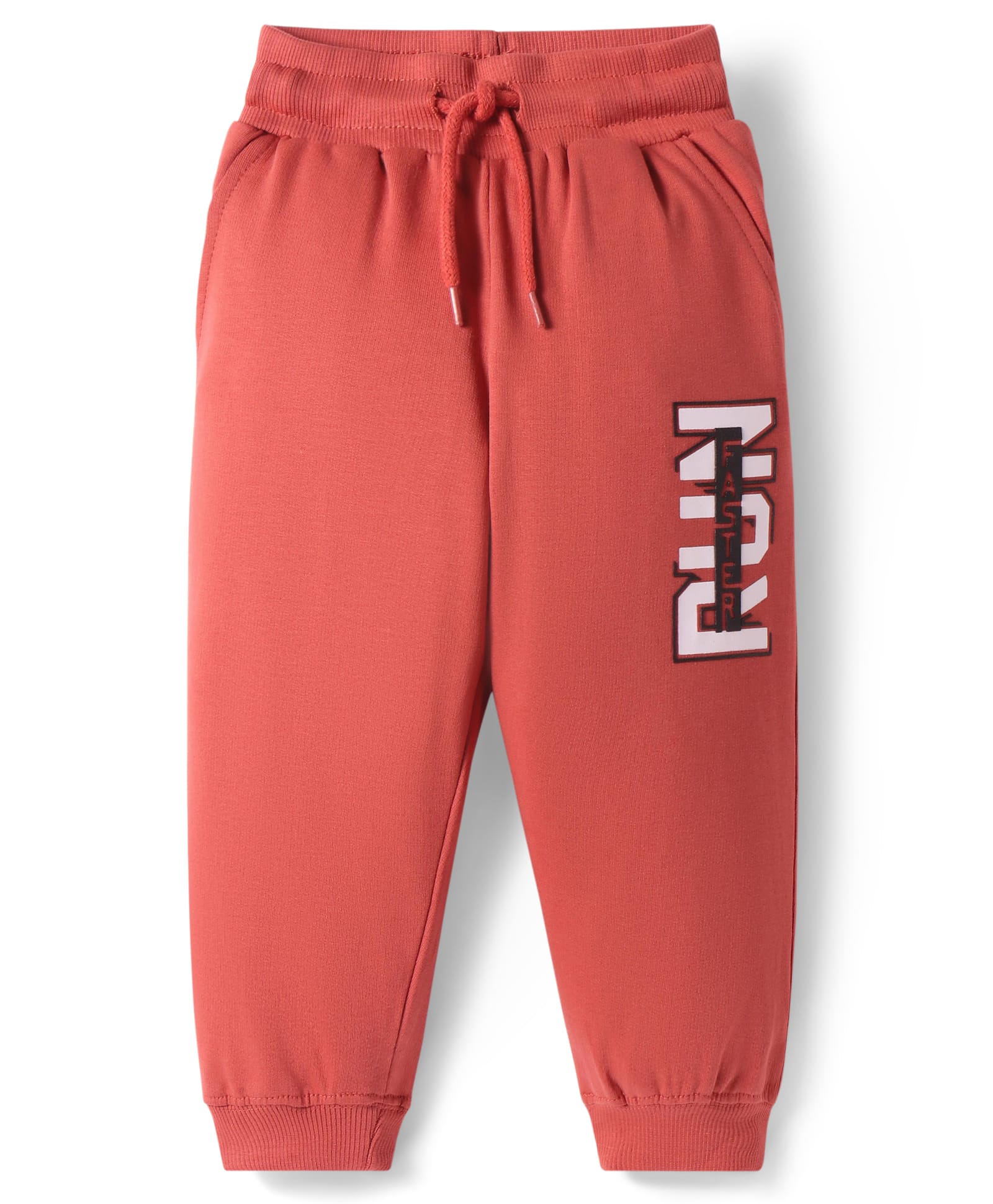 Taeko Looper Knit Full Length Lounge Pant with Text Print - Red-picture-16