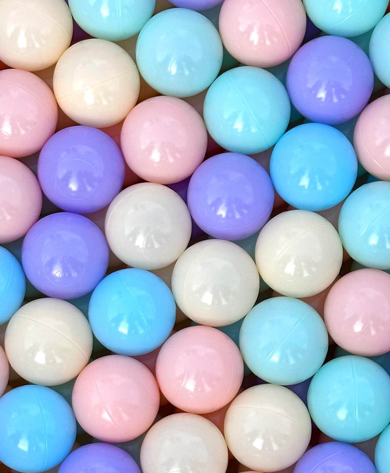 Hop N Play Crush Proof 8 cm PVC Non-Toxic & Soft Pool Balls Pack Of 30 Balls -Pastel Colour-picture-17