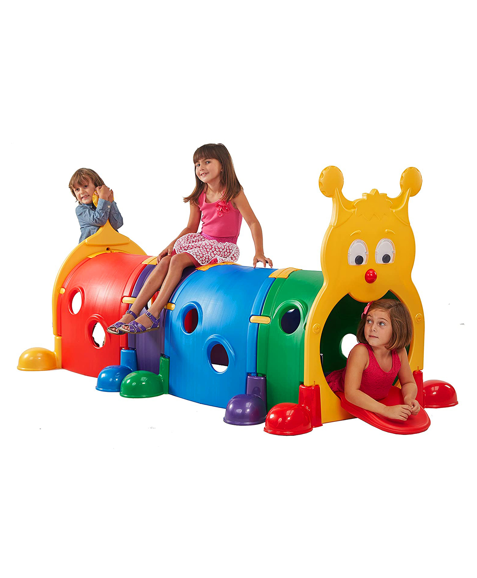 hop n play Hop N PlayClimb and Crawl Caterpillar Play 72 x40 Inch Climb-N-Crawl Caterpillar Tunnel Indoor Outdoor in preschools daycares Child Care Centres or at Home - Bright Multicolour-picture-11