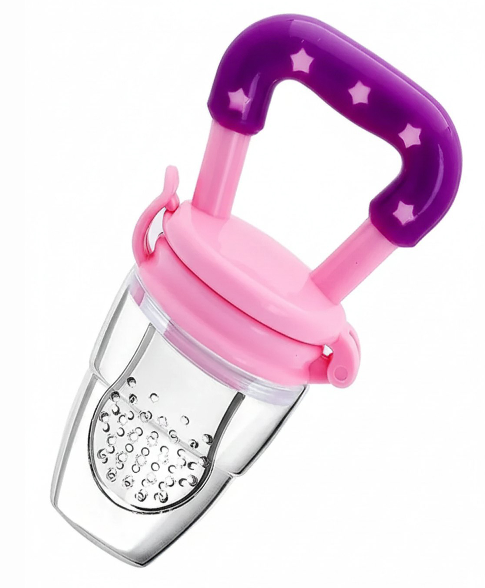 Safe-O-Kid BPA-Free Fruit & Food Feeder for Babies - Safe Mesh Feeder for Self-Feeding, Teething Relief & Baby Led Weaning-image-2