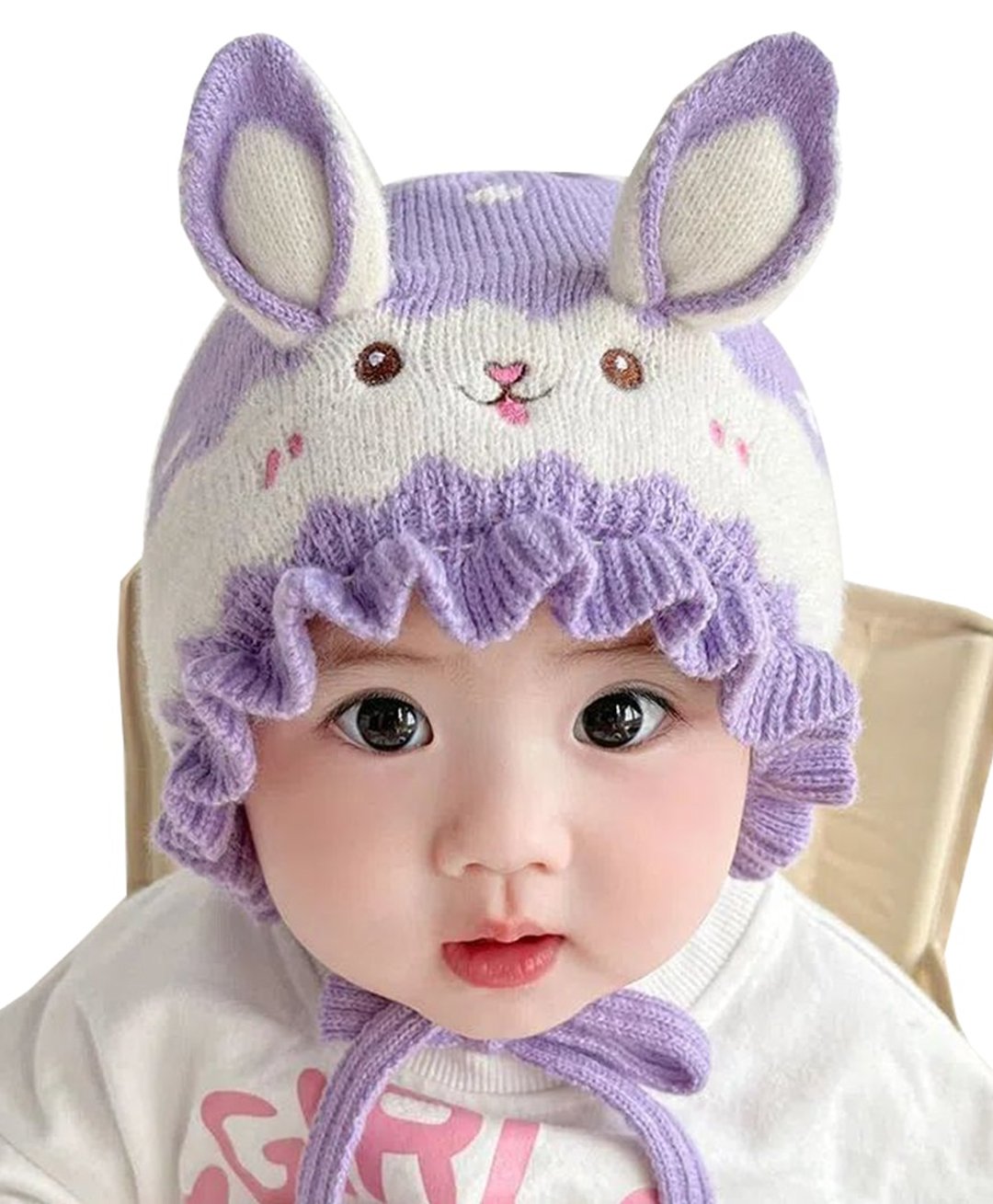 Babymoon Rabbit Designed Hat - Purple-image-13