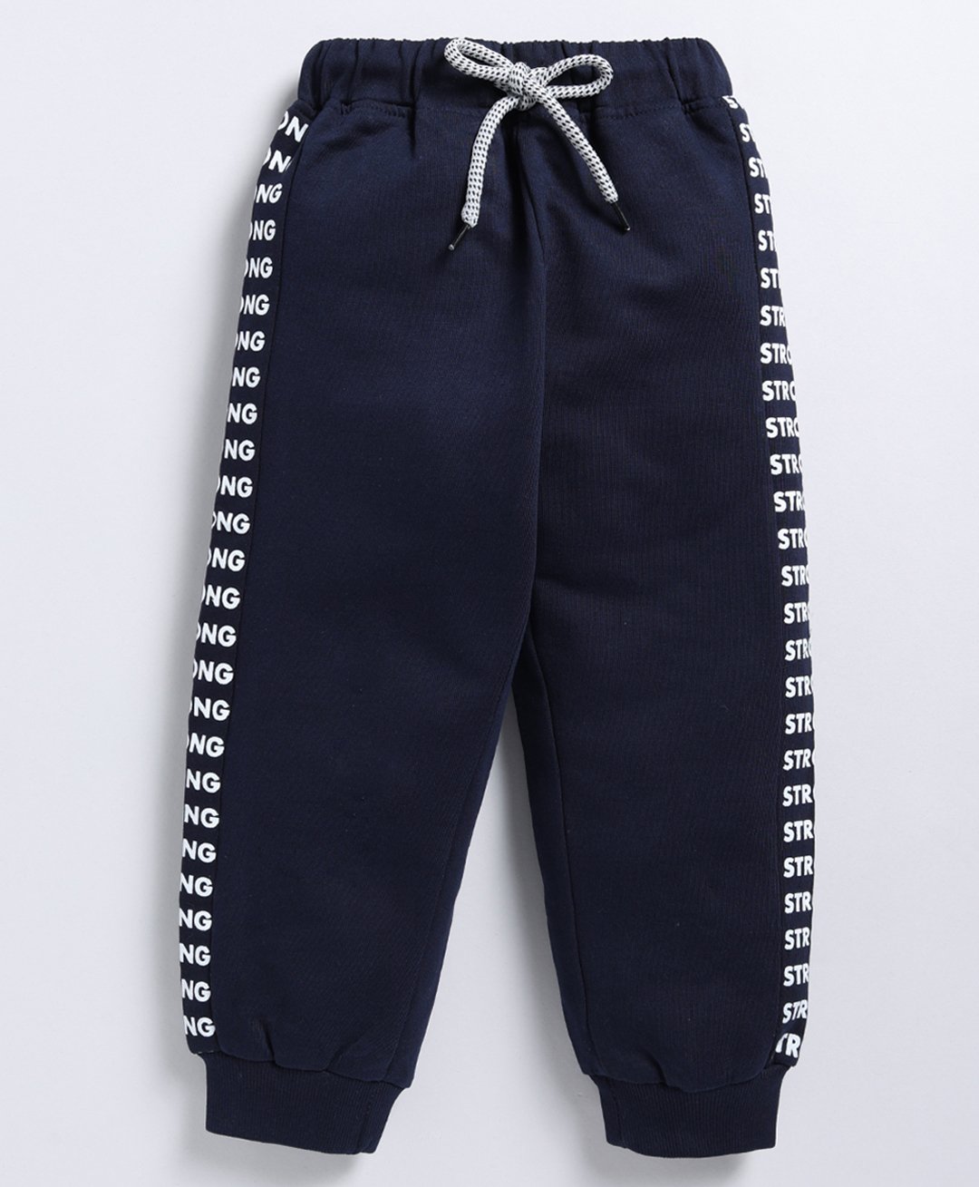 Kidcity Cotton Looper Typography Printed Joggers - Navy Blue-picture-14