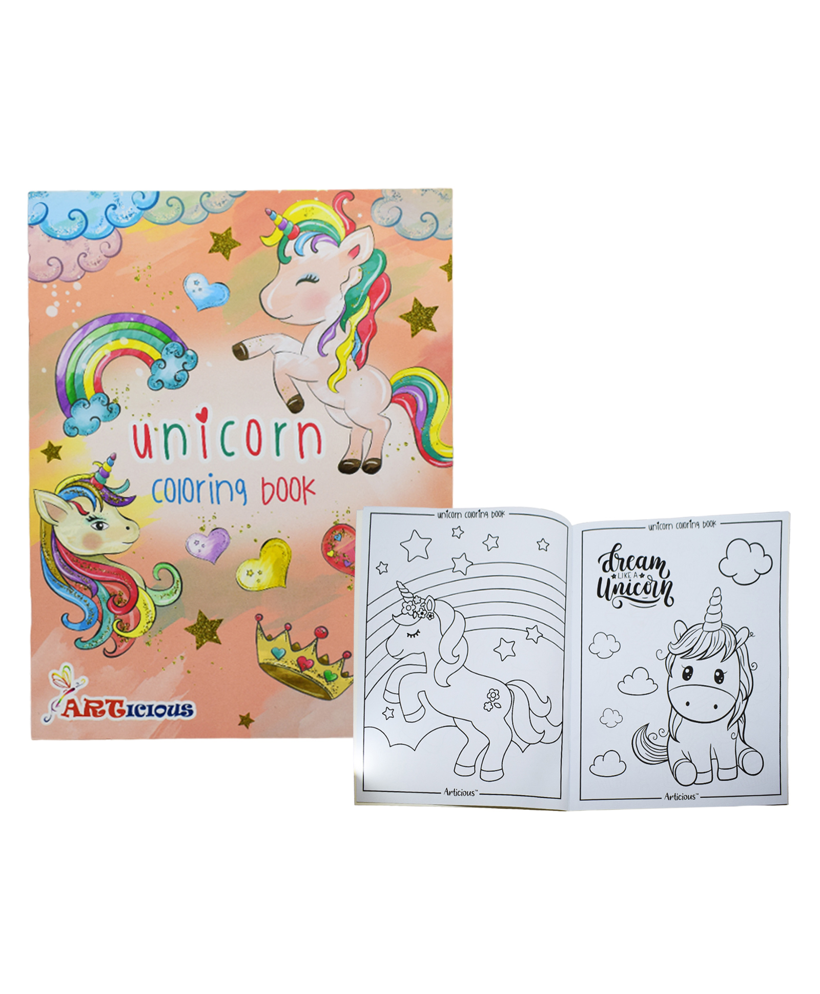 asera Coloring Book for Kids Ages 4-8 Year Old Party Favor Magical Coloring & Drawing Books for Girls Children's Coloring Book (Unicorn 1 Pc)-24 Pages-picture-1