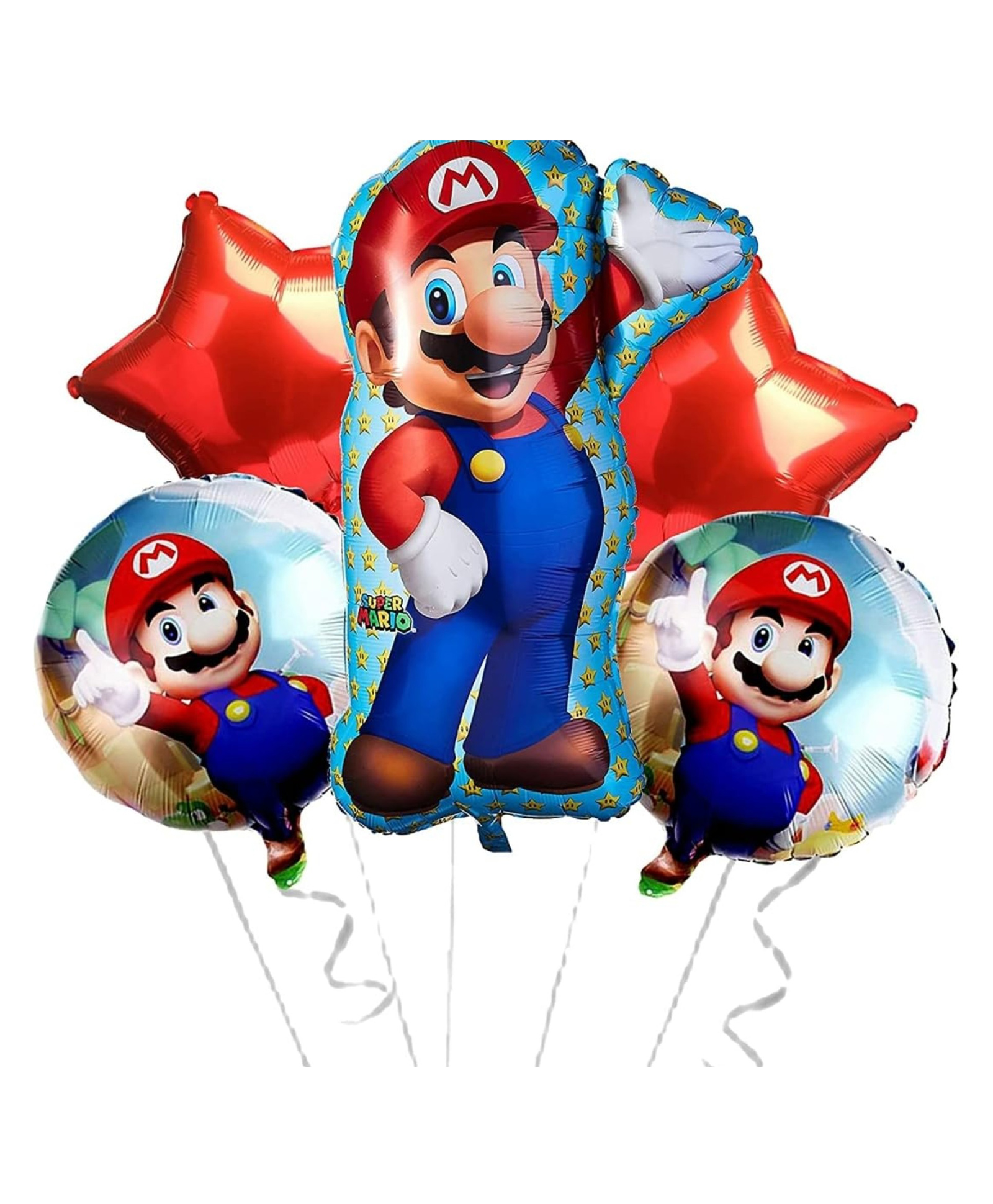 Bubble Trouble Super Mario Bros Theme Birthday Party Decoration Balloons for Kids Boys Girls Chiller Party (Set of 5 Pc)-picture-19