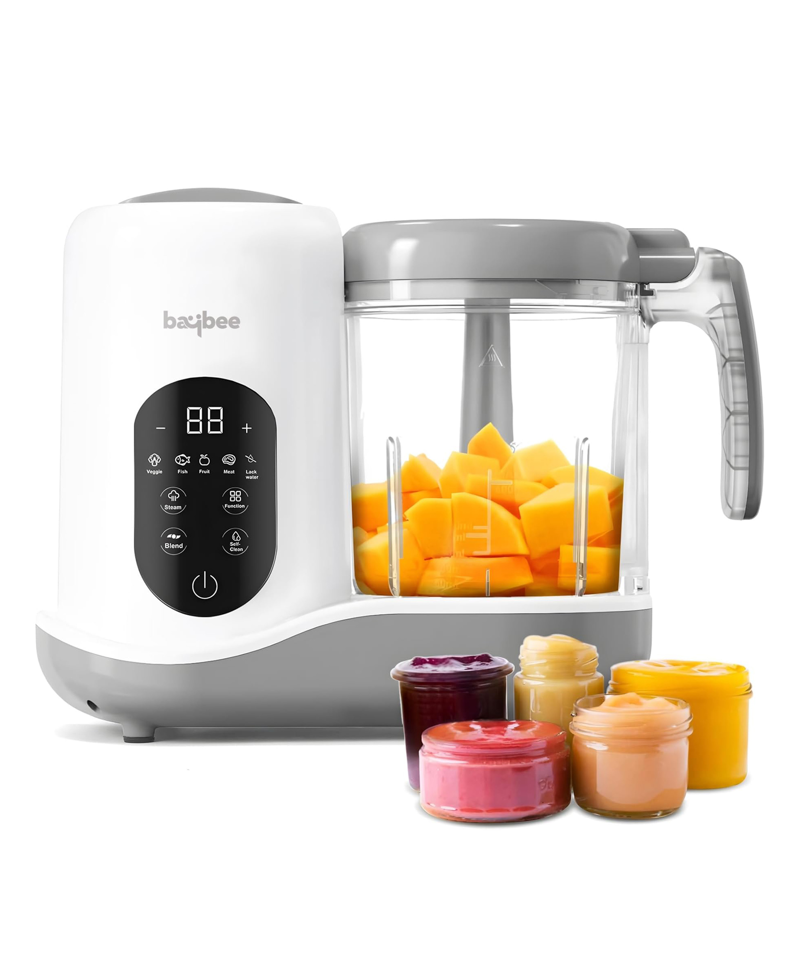 Baybee Blenzy 5-in-1 Electric Baby Food Processor for Baby Food Maker with Steamer, Chopper & Grinder | Portable Baby Food Blender with Self Cleans & Touch Screen Control | Blender for Baby Food Puree-picture-13