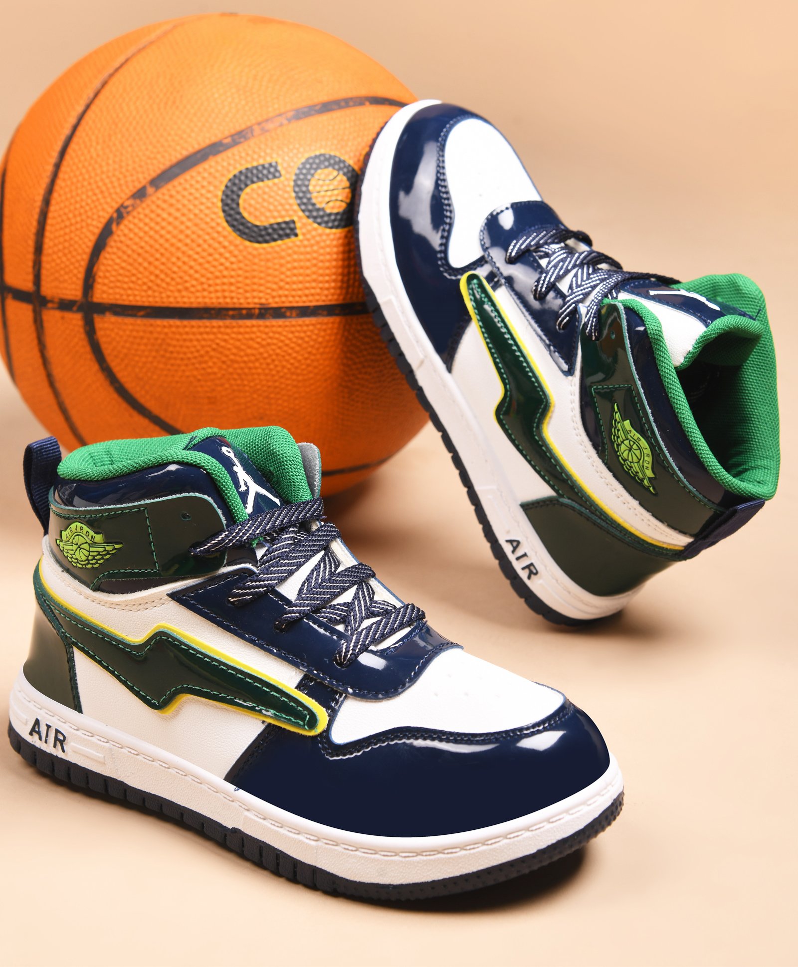 KATS Colour Blocked Lace Up Shoes - Green-image-27