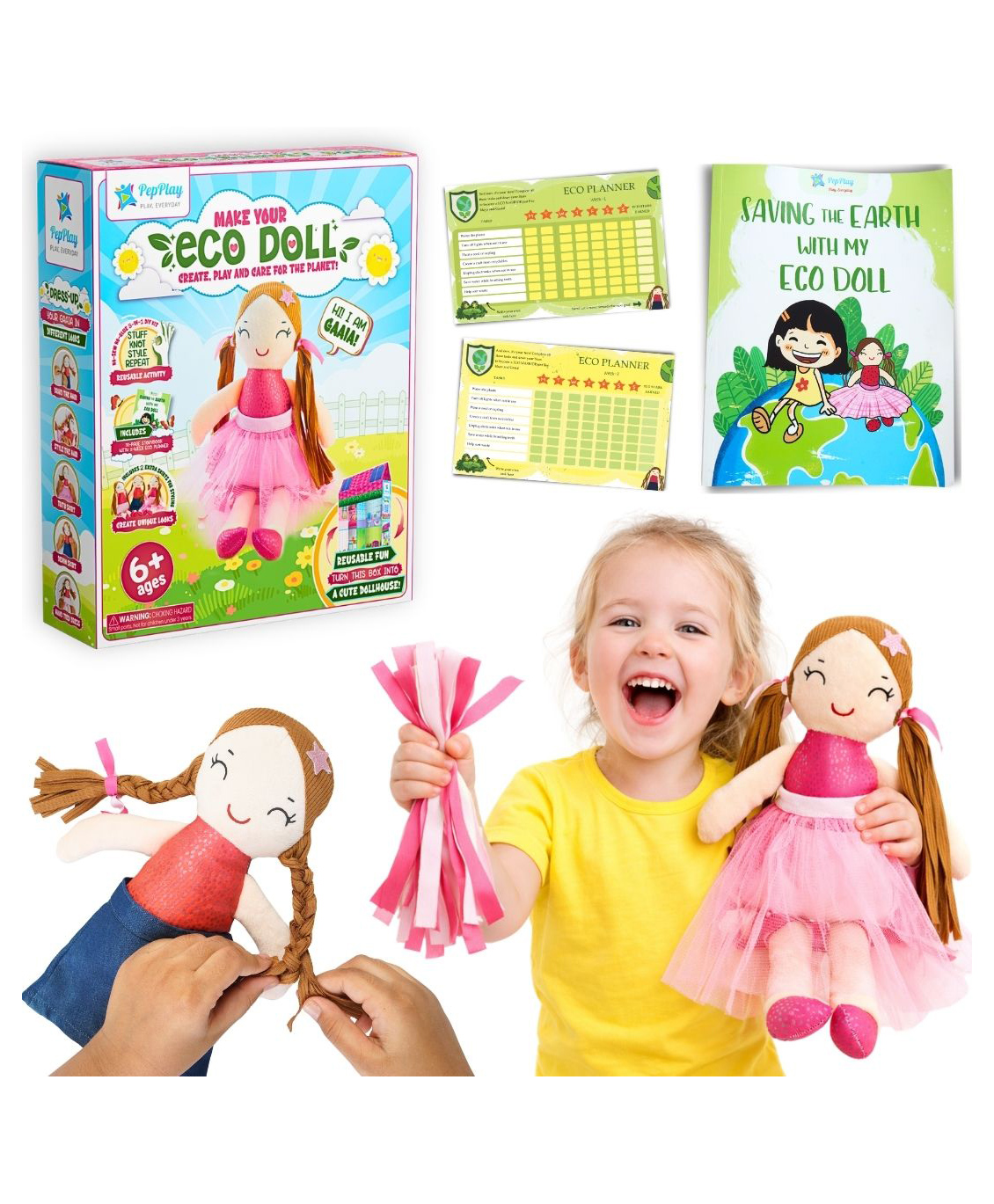 PepPlay Make Your Eco Doll - Multicolour-image-16