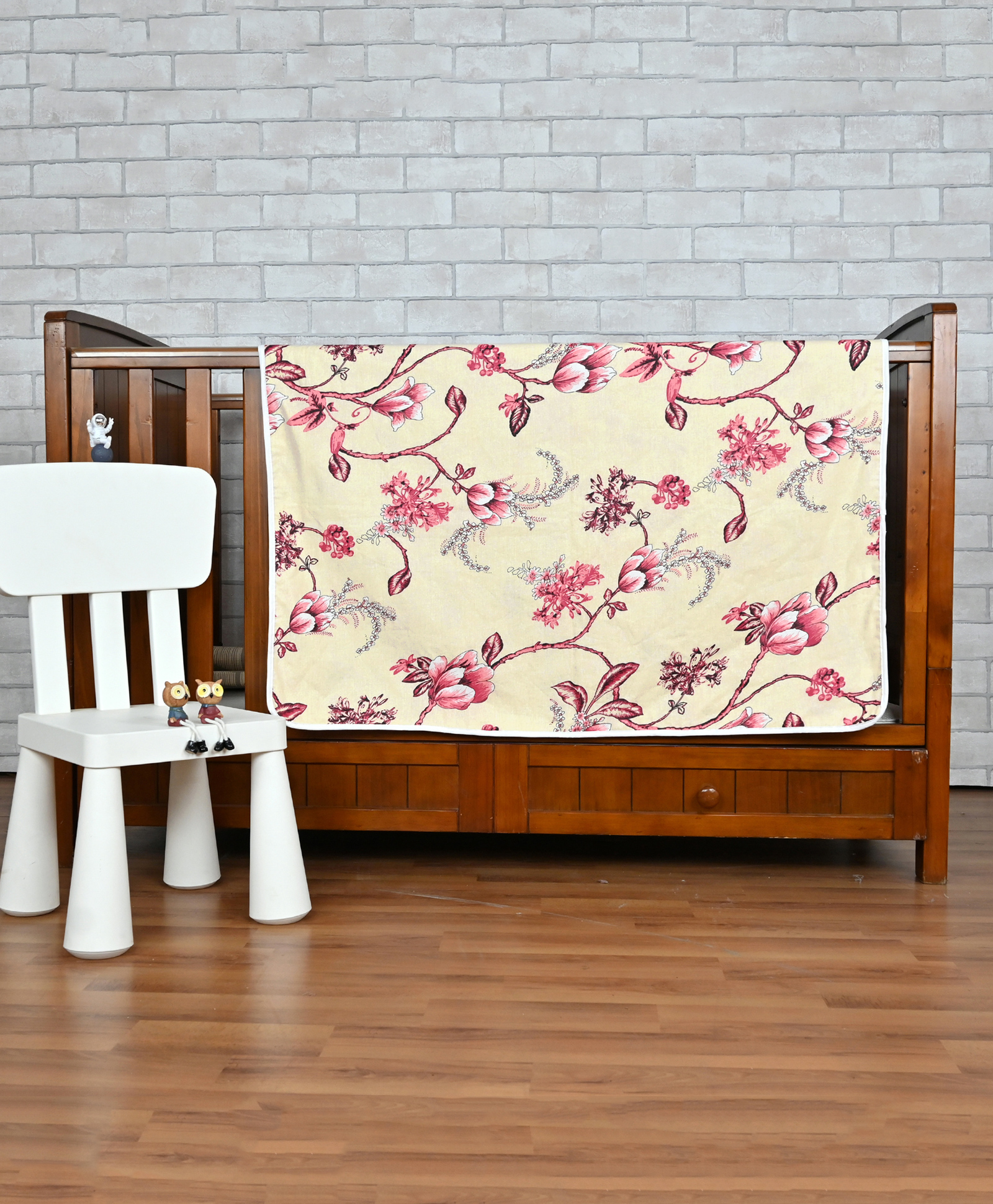 Divine Casa Floret 100% Cotton Single Kids Dohar | 144 TC | Soft & Lightweight All-Season Blanket for Kids - Summer Fern-image-46