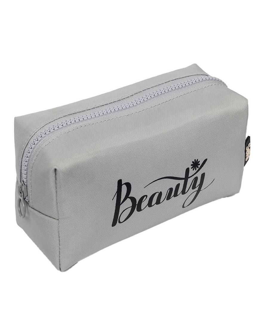 QIPS Rectangular Beauty Cosmetic Pouch - Grey-picture-31