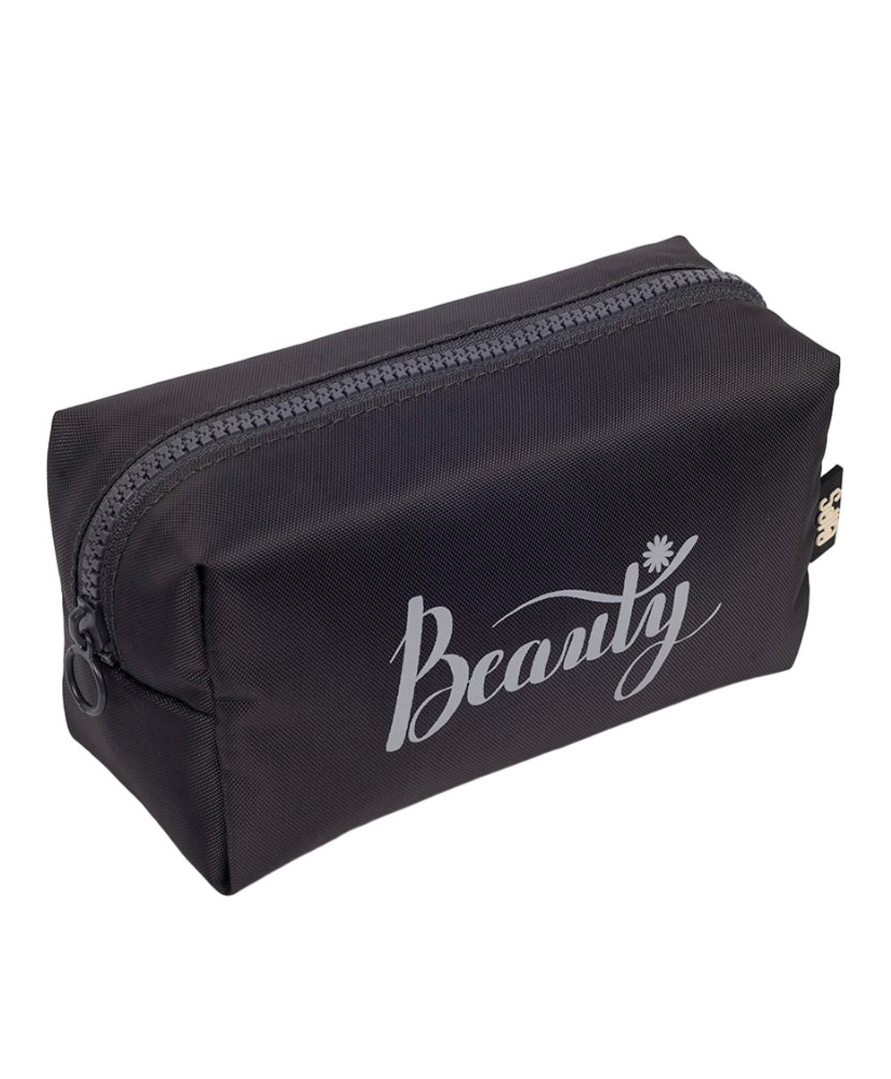 QIPS Rectangular Beauty Cosmetic Pouch - Black-picture-37