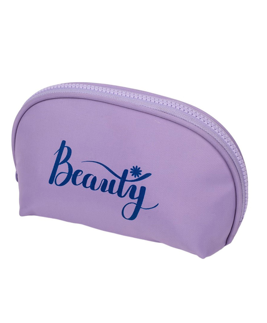 QIPS Round Beauty Cosmetic Pouch - Lavender-picture-26