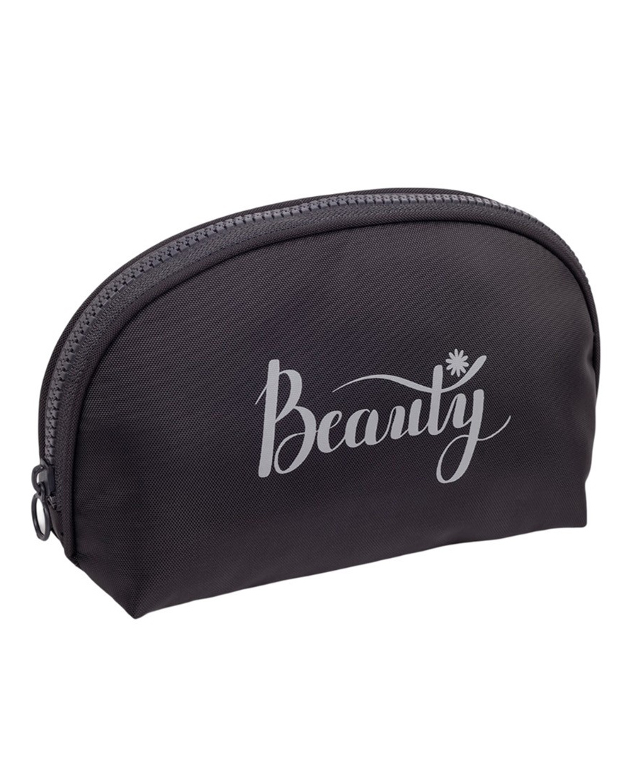 QIPS Round Beauty Cosmetic Pouch - Black-image-24