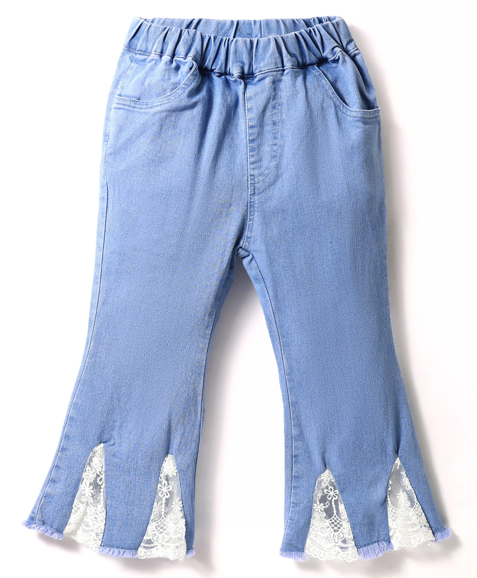 Mark & Mia BootcutJeans with Lace Detailing - Blue-image-3