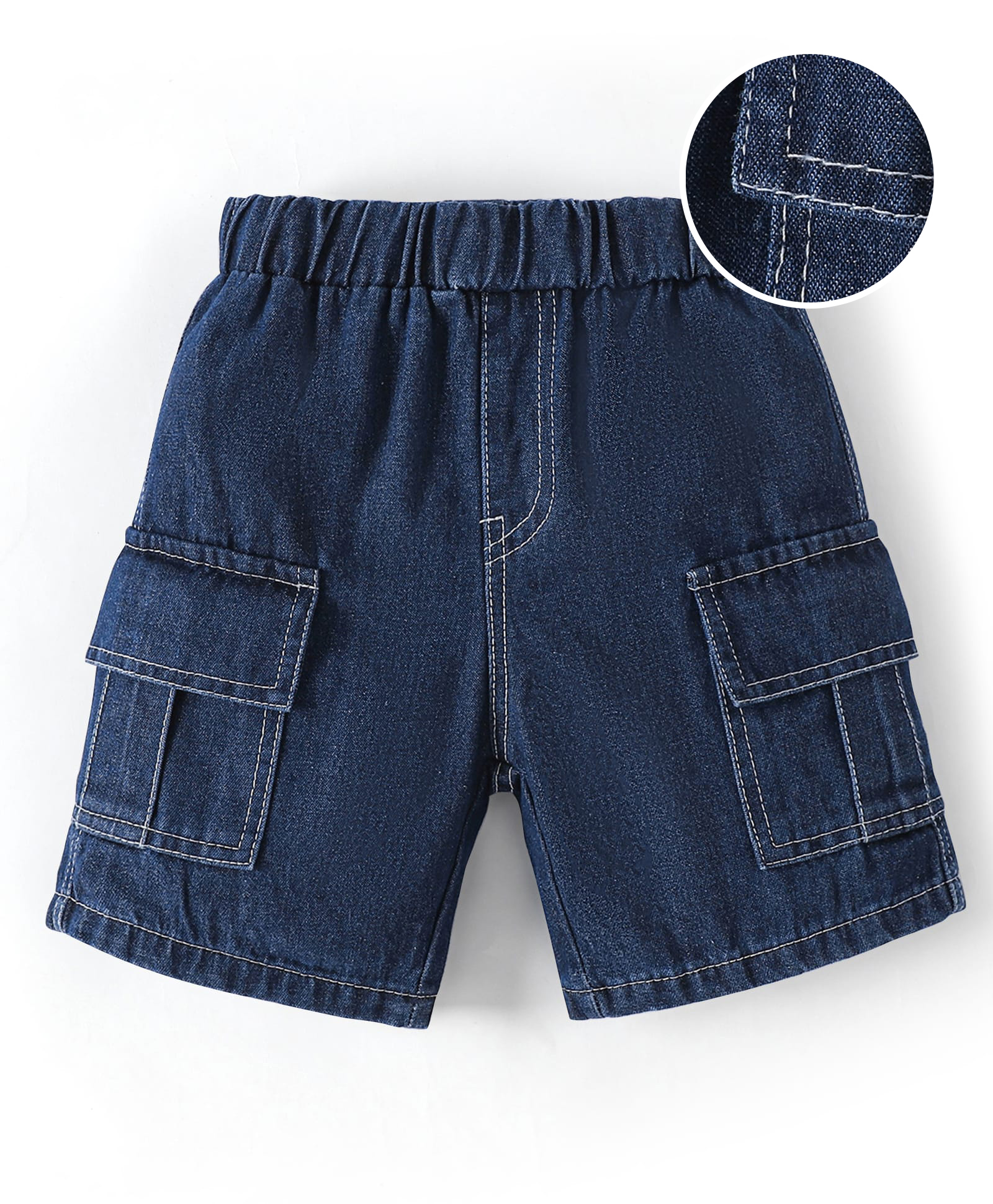 Mark & Mia Shorts with Cargo Pockets - Navy Blue-image-36