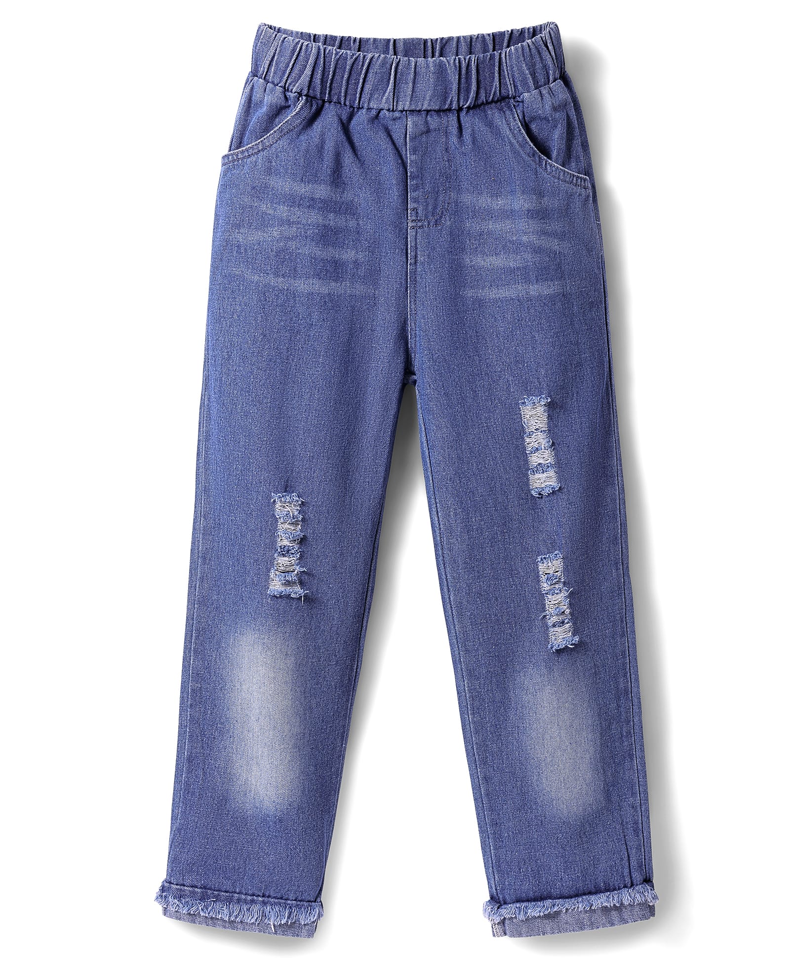 Mark & Mia Full Length Distressed Jeans - Blue-picture-21