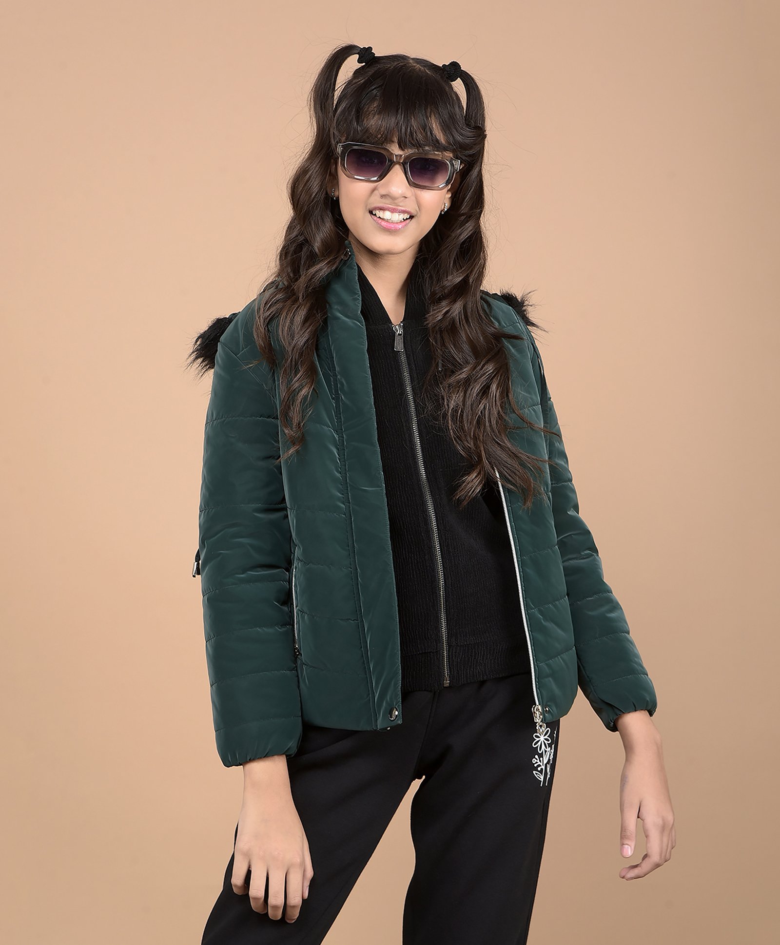CRIMSOUNE CLUB Full Sleeves Solid Jacket - Green-picture-39
