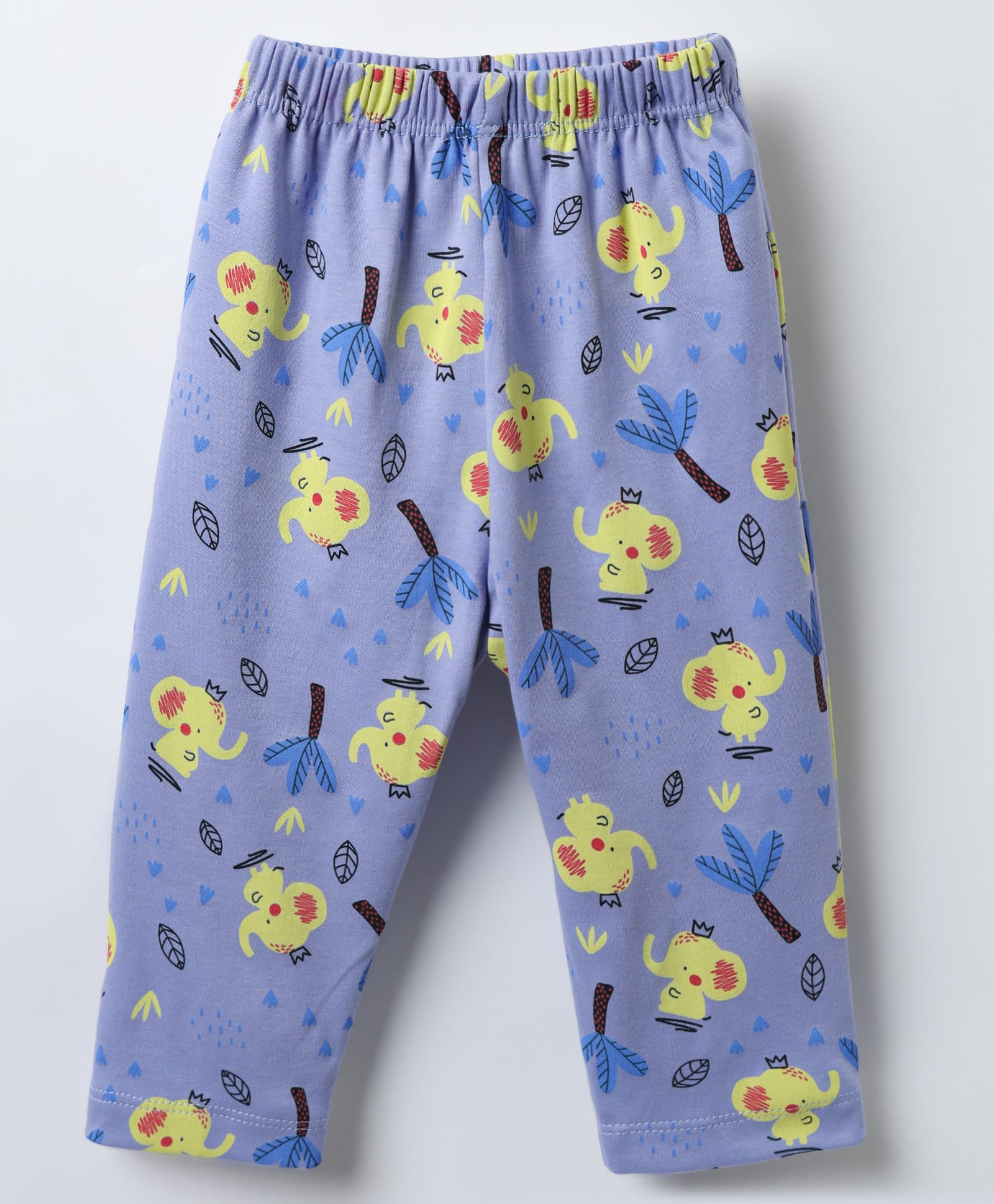 Child World Interlock Knit Full Length Lounge Pant With Animal Print - Mauve-picture-27