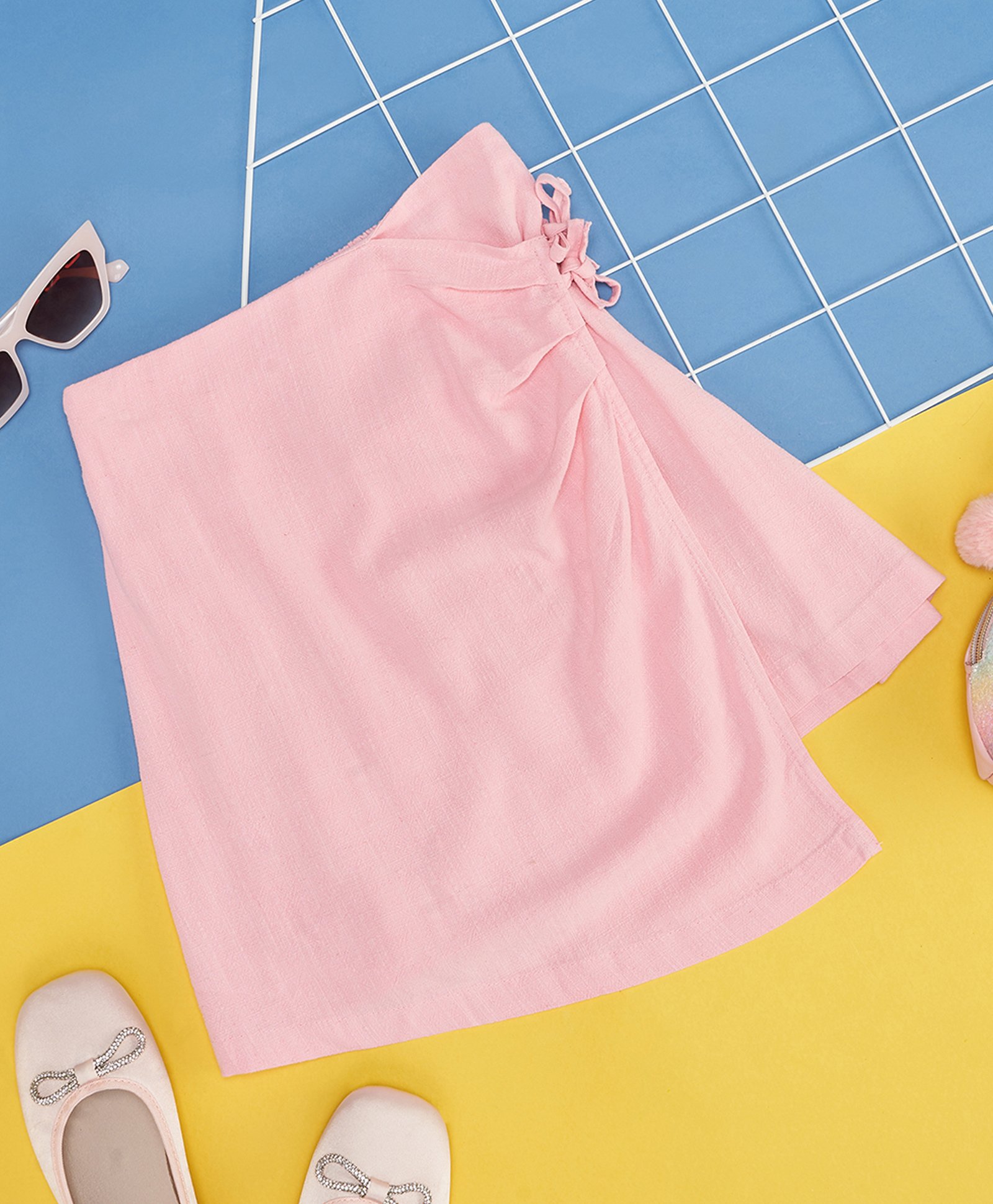 Pantaloons Junior Solid Skirt - Pink-picture-25