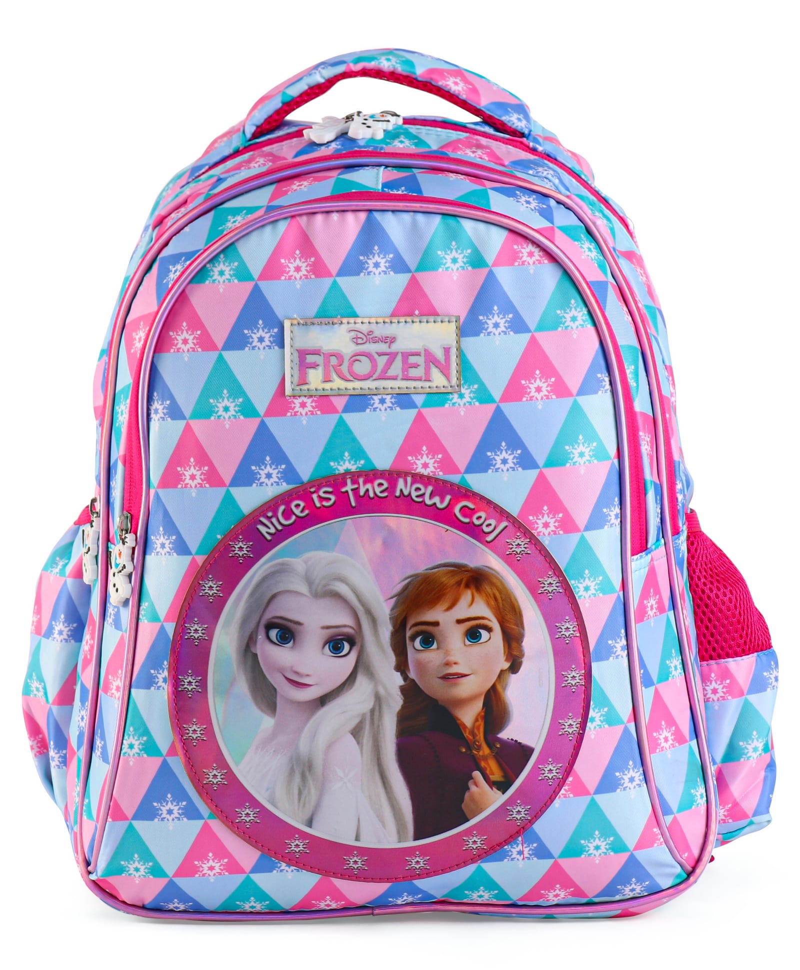 Disney Frozen Premium Disney Princess Printed School Bag Light Blue - Height 14 Inches-image-27
