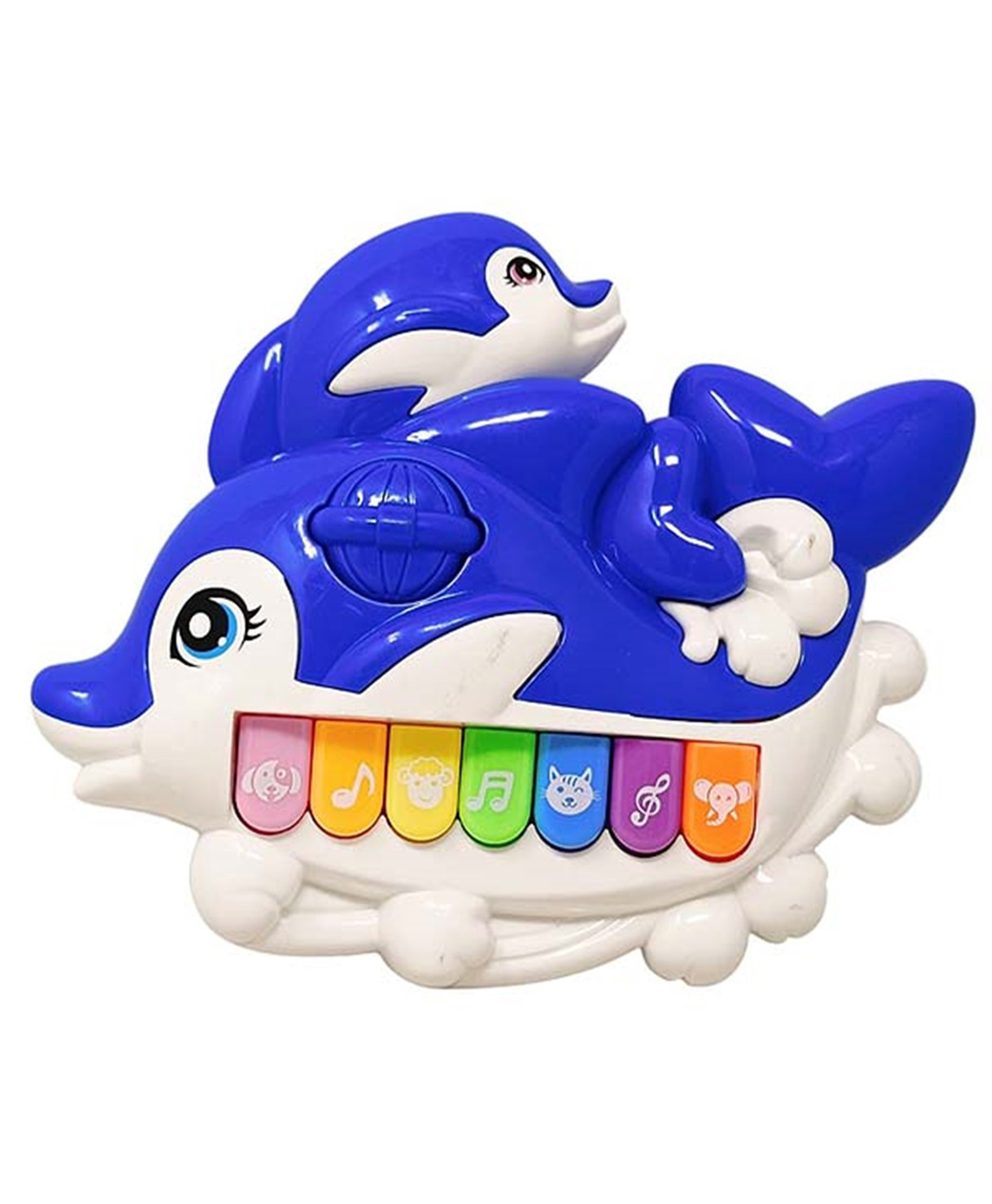 Azhari Dolphin Shape Piano Keyboard with flashing lights, animal sounds & songs Toy for kids Pack of 1 Color & Design May Vary-image-34