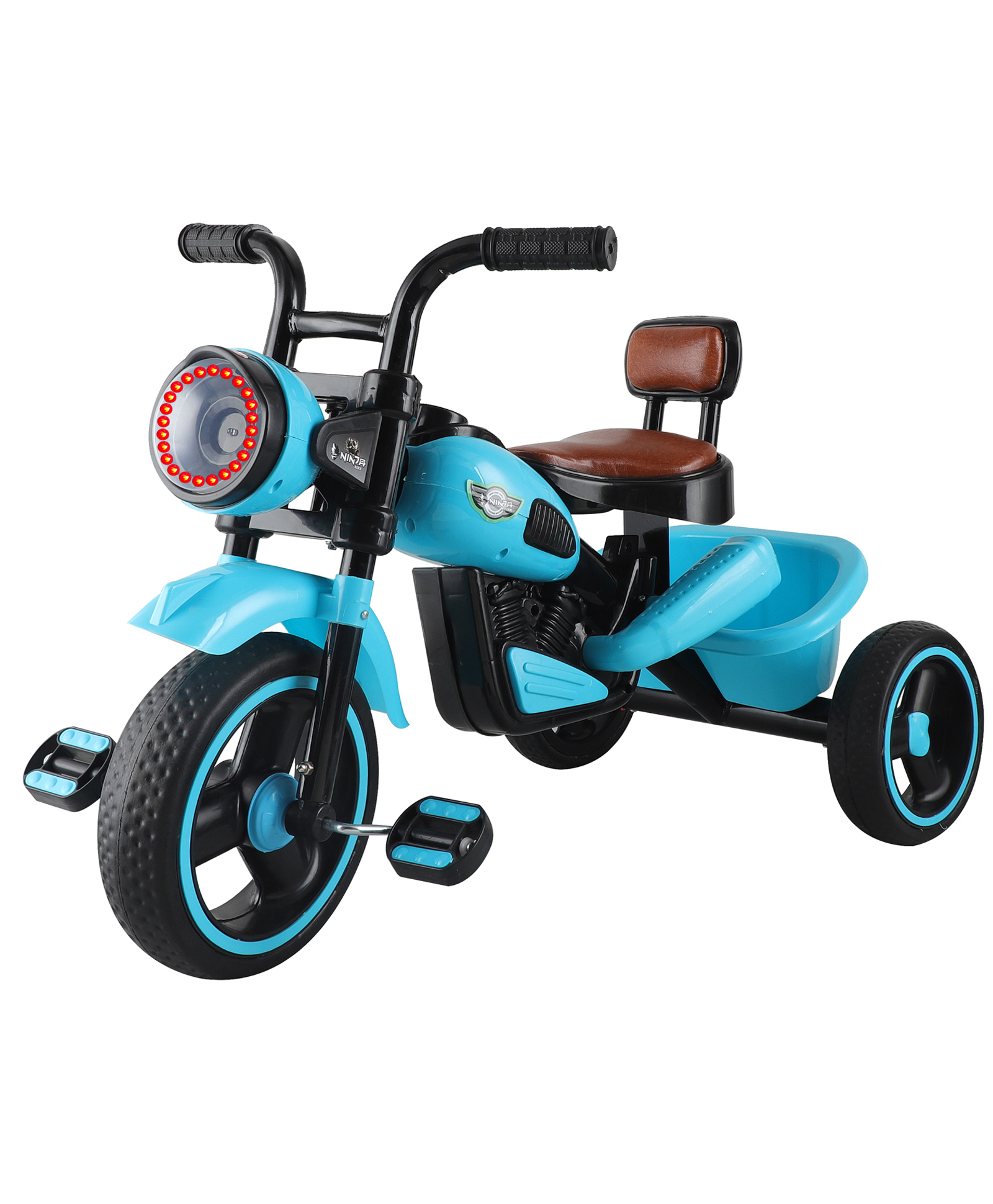JoyRide Himalayan Kids Tricycle | Front Headlight | Musical - 1 Year to 5 Years | Trike for Indoor and Outdoor - Up to 30 Kg-picture-39