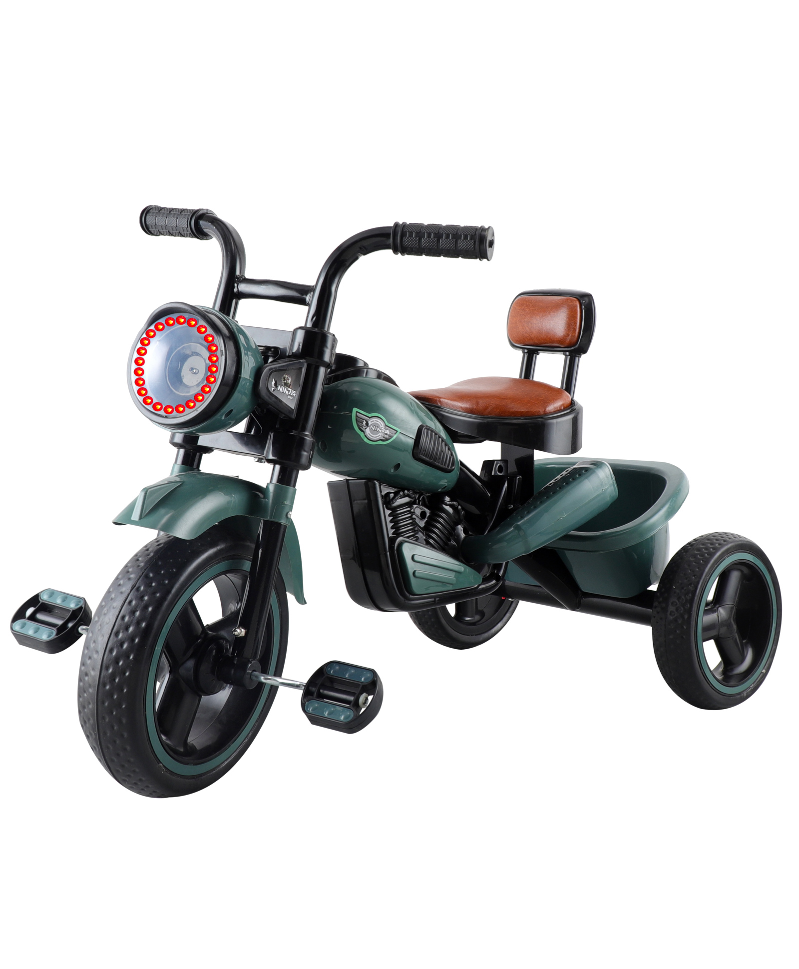 JoyRide Himalayan Kids Tricycle | Front Headlight | Musical - 1 Year to 5 Years | Trike for Indoor and Outdoor - Up to 30 Kg-picture-2