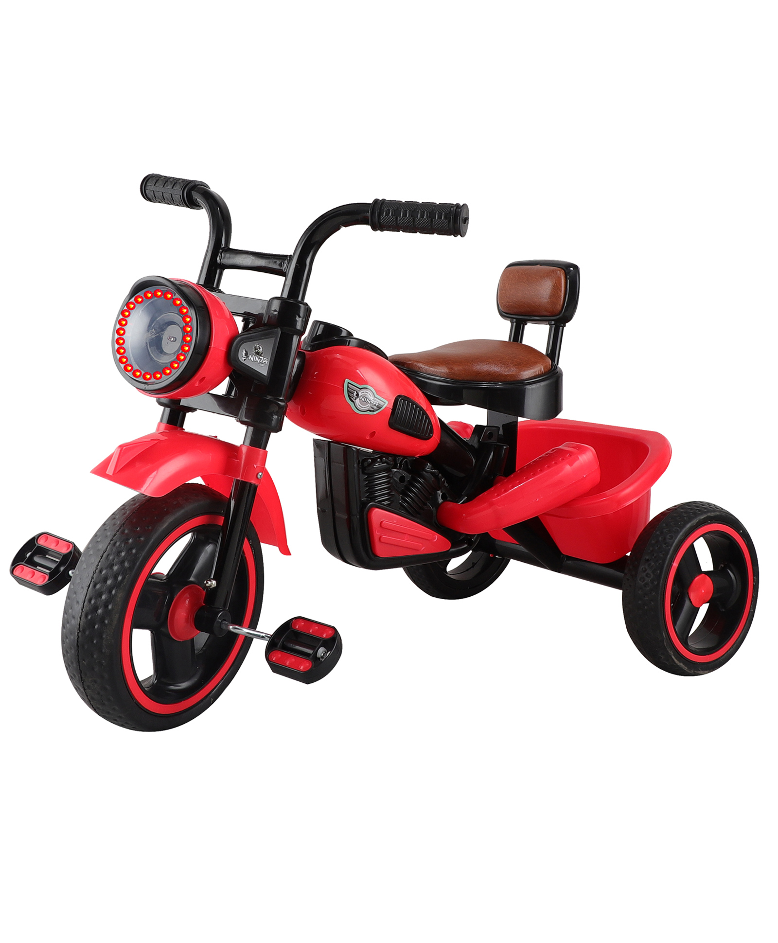 JoyRide Himalayan Kids Tricycle | Front Headlight | Musical - 1 Year to 5 Years | Trike for Indoor and Outdoor - Up to 30 Kg-image-32