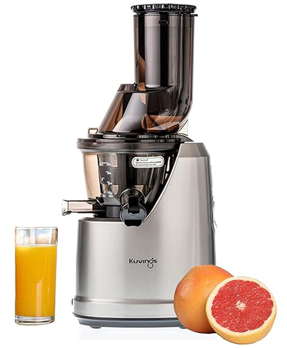 Kuvings Cold Press Whole Slow Juicer JMCS Technology for More Juice All-in-1 Fruit & Vegetable Juicer 240WB1700 - Silver