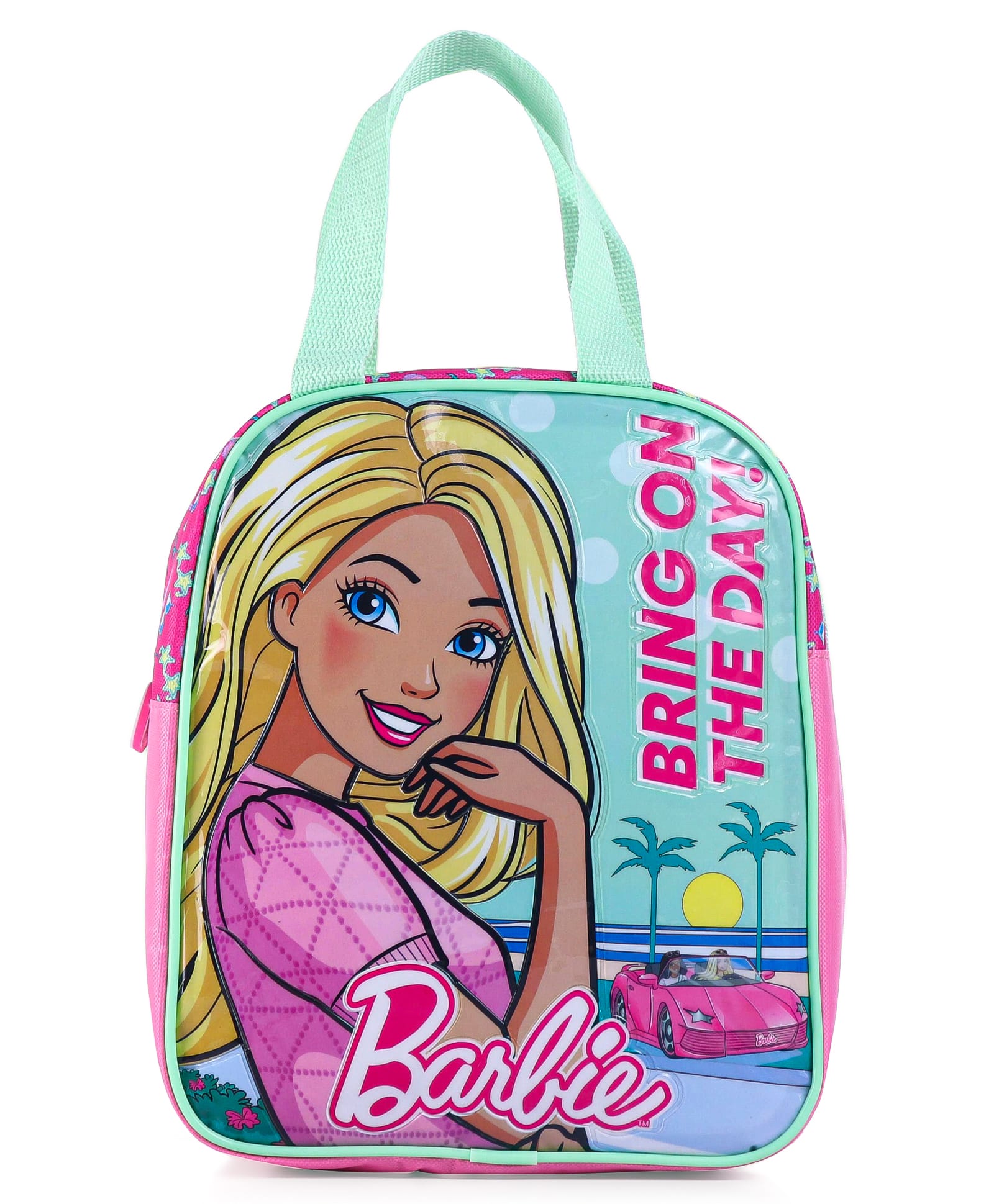 Barbie Printed Lunch Bag - Pink-picture-49