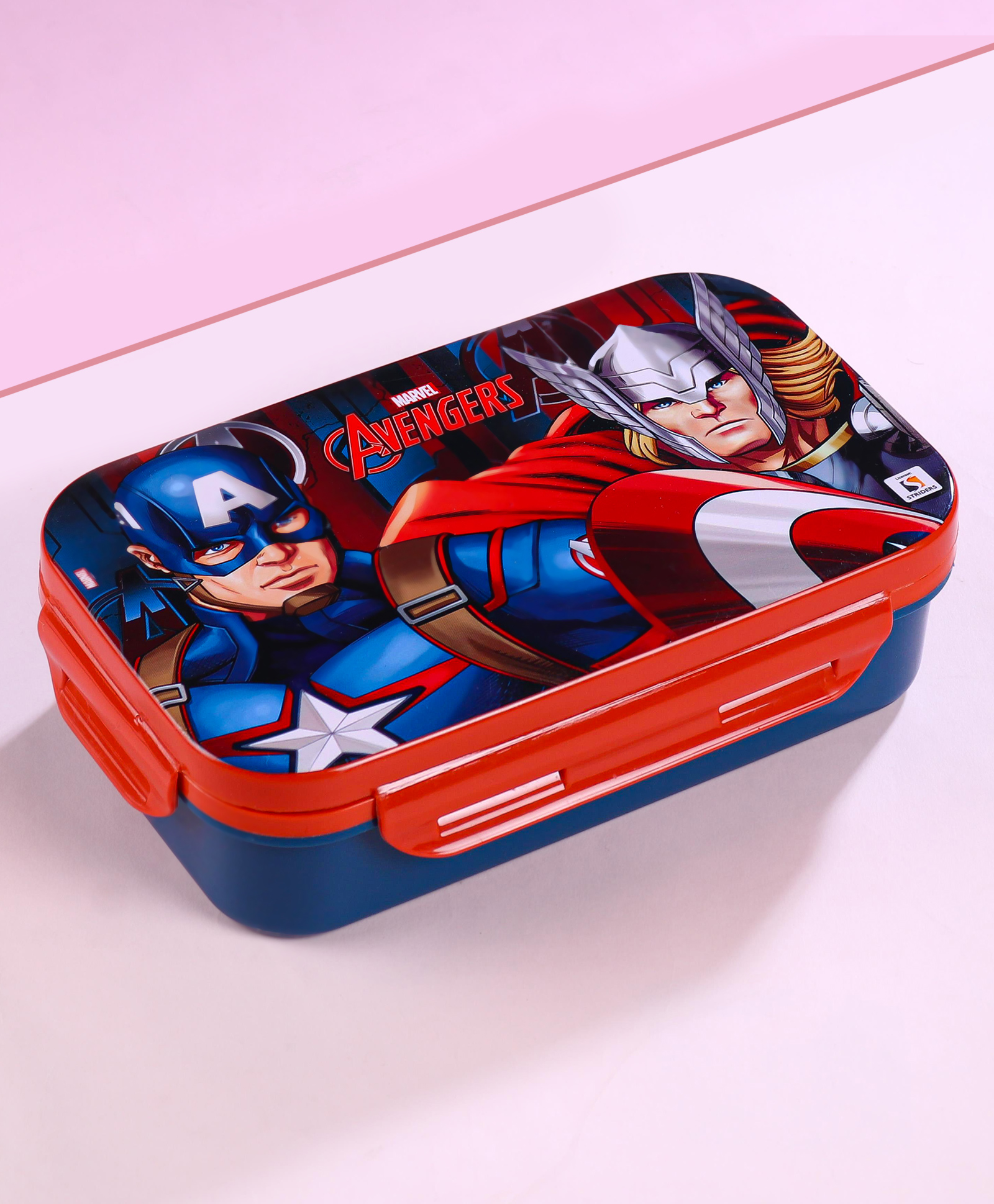 Avengers Printed Lunch Box - Blue & Red-picture-25