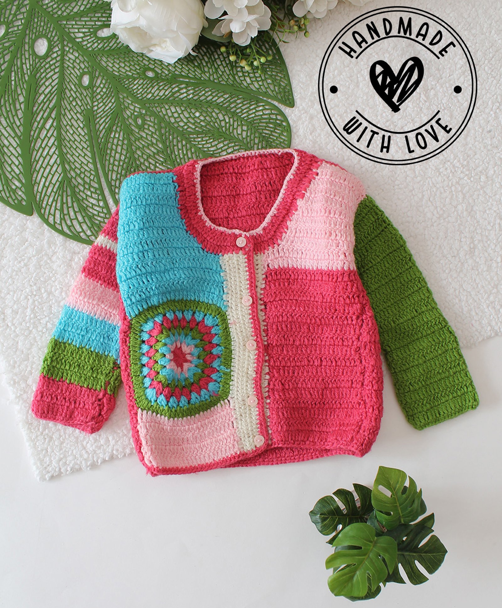 Woonie Full Sleeves Colour Blocked Sweater - Multi Colour-picture-10