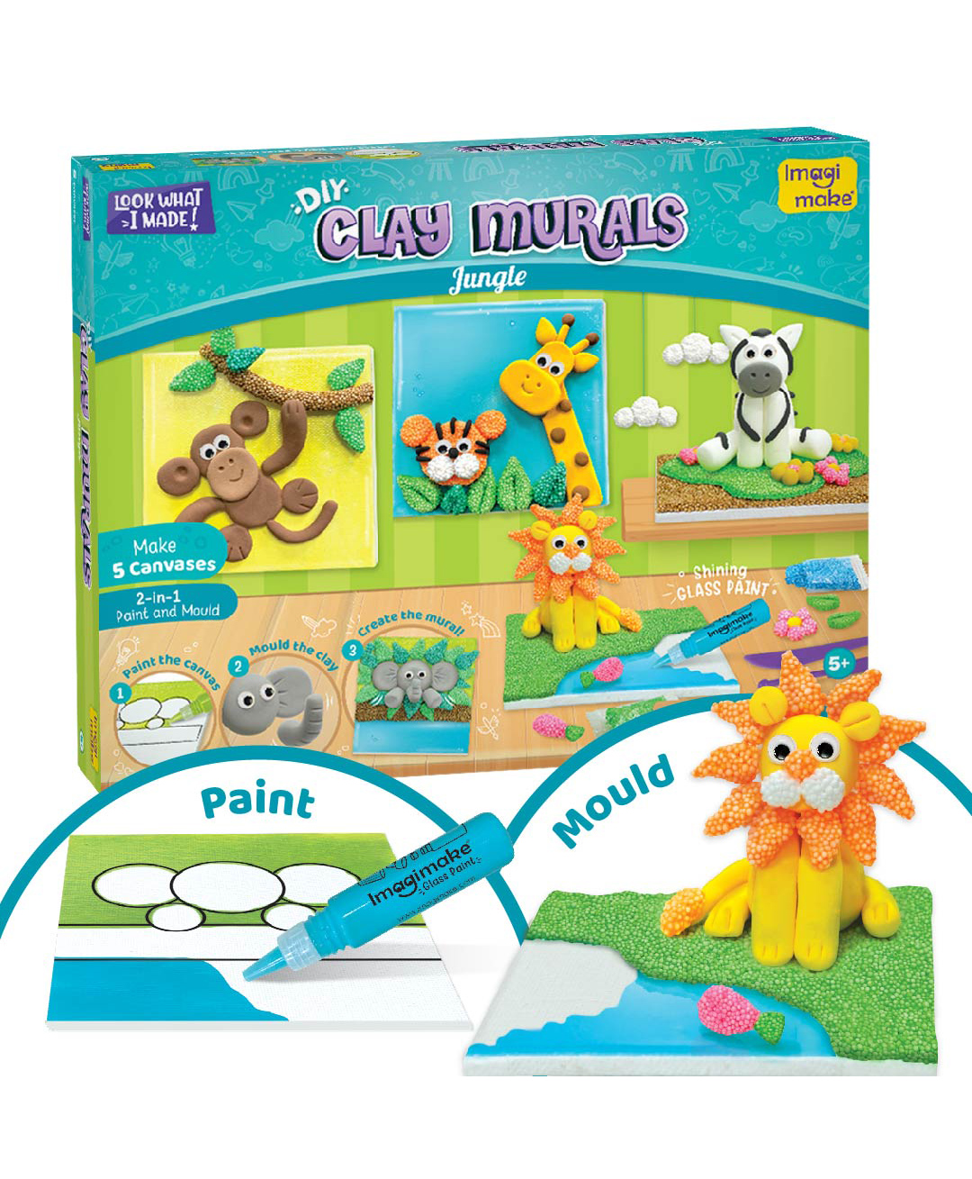 Imagimake Clay Murals Jungle Kit - Multicolour-picture-11