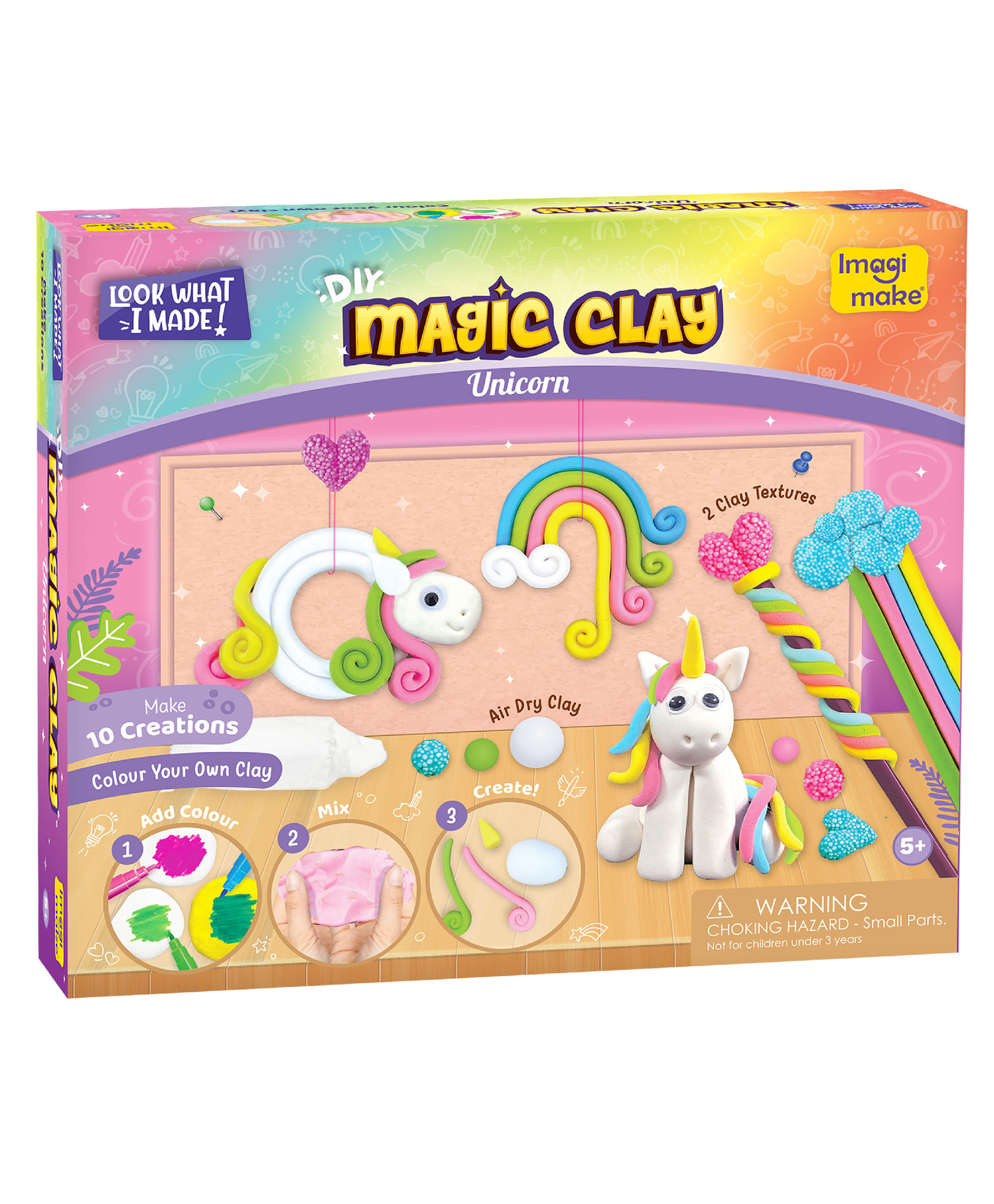 Imagimake Magic Clay Unicorn Kit - Multicolour-picture-10
