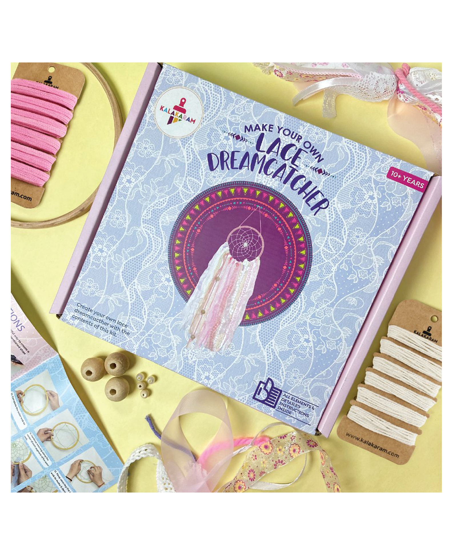 Kalakaram Lace Dream Catcher Kit-picture-25