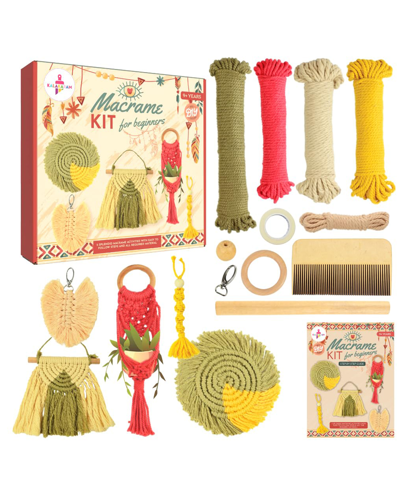 Kalakaram Macrame Kit for Beginners - Multicolor-picture-16