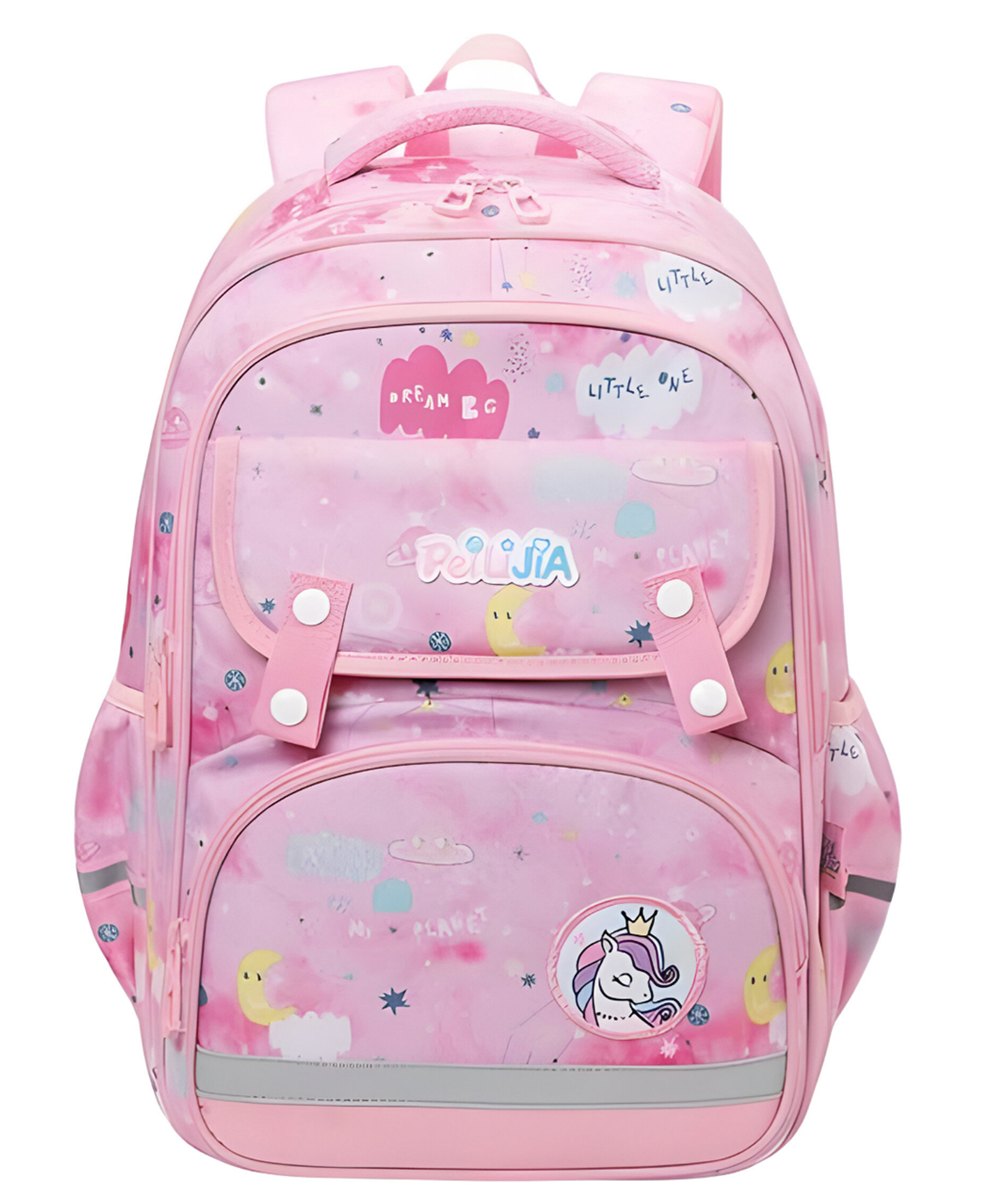 Schoolish Unicorn School Bag for Kids, Travel Backpack, Multipurpose Bag for Kids, Casual Bag for Teens, Picnic Bag for Boys & Girls- Pack of 1- Color Pink - 16 Inch-image-21