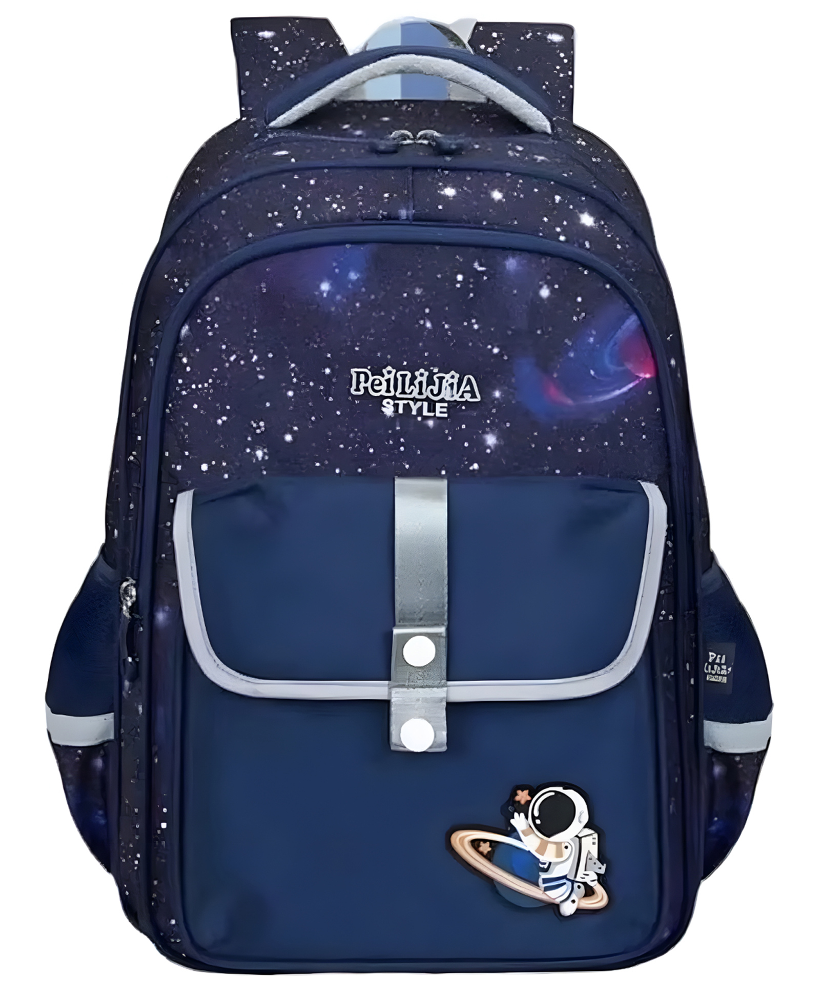 Schoolish Space Theme School Bags for Kids- Multipurpose Bag for Kids, Boys & Girls, Orthopaedic Lightweight School Bags, Travel Bag- Pack of 1- Color Navy Blue-16 Inch-image-11