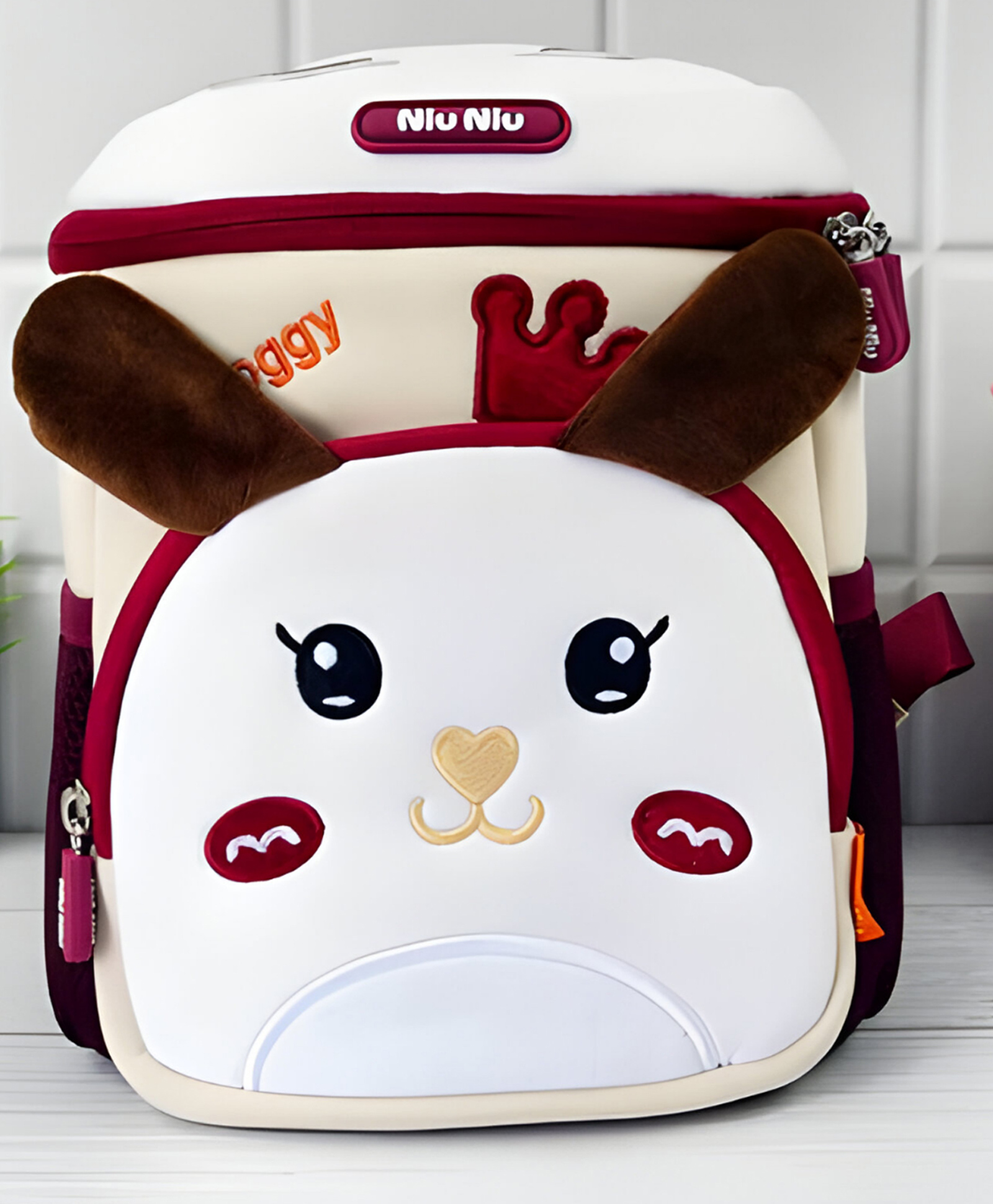schoolish Schoolish3d Qq Doggy Theme School Bag for Boys and Girls, Zippered /padded and Adjustable Shoulder Strap, Lightweight Children's Travel Bag- Pack of 1- Multicolor - 11 Inch-picture-35