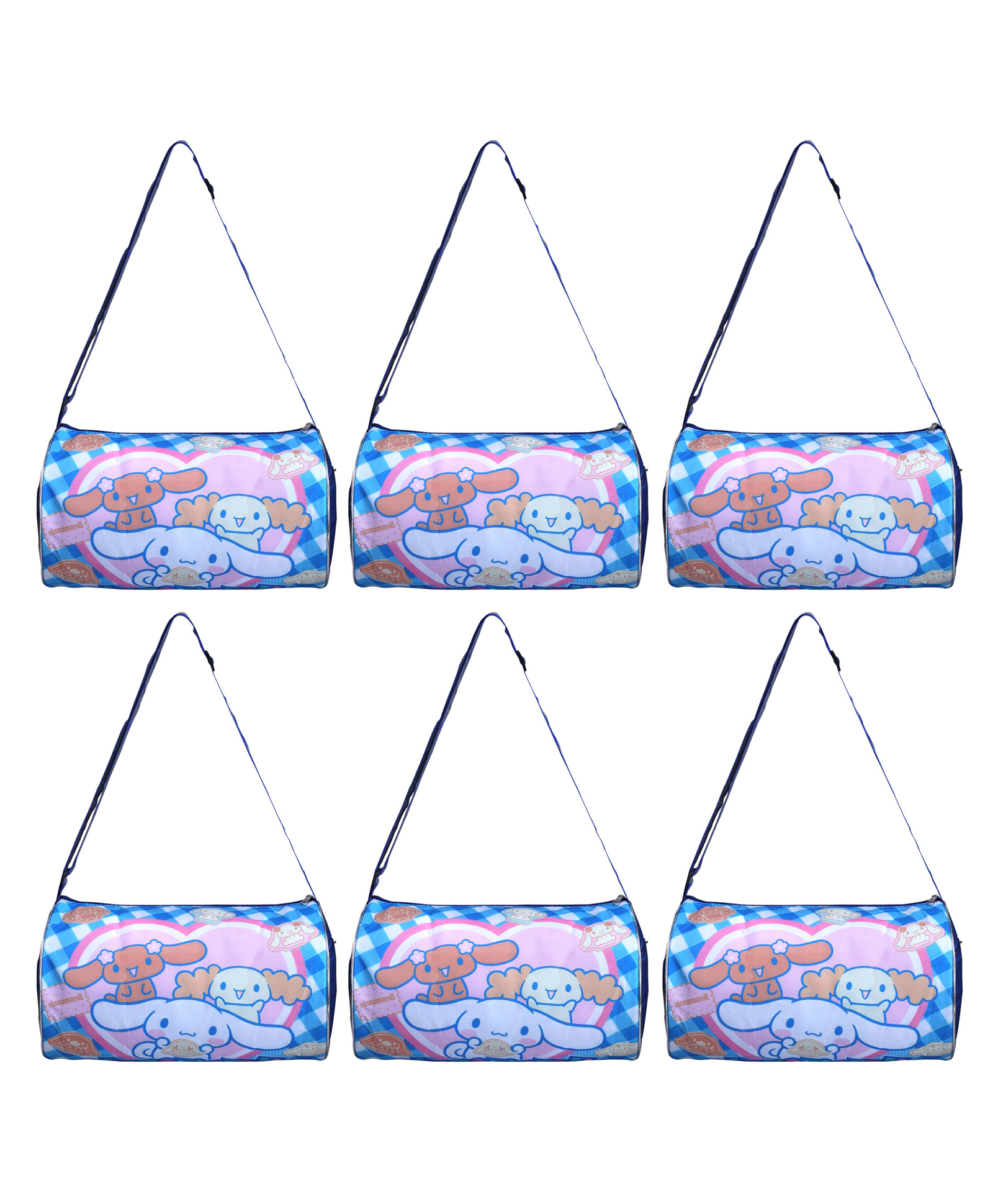 Happile Kids cute animal cartoon blue Duffle 6 piece combo shoulder bag for school/travelling/sports/Picnic-image-38