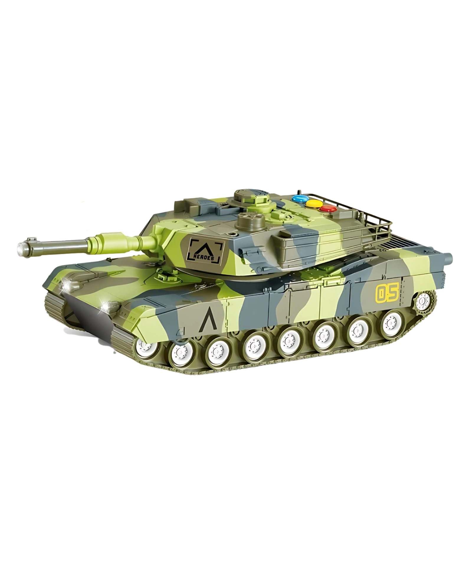 YAMAMA Friction Powered Army Tank Toy with Lights And Sounds Action-Packed Pretend Play War Vehicle for Kids Durable And Fun Best Gift for Kids - Multicolor-picture-26