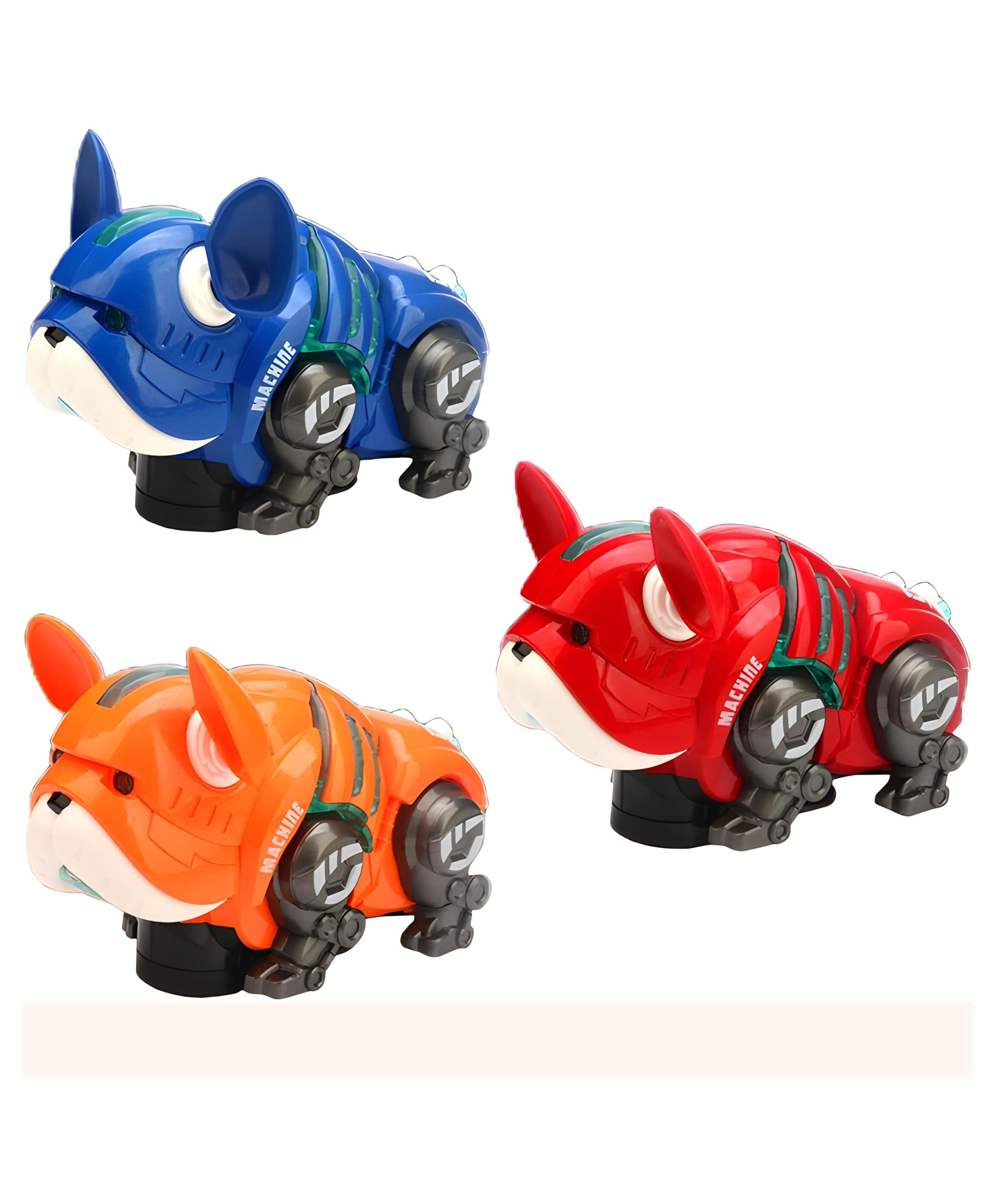 YAMAMA Musical Toys For Kids Mechanical American Bull Dog Toys With Flashing Lights And Music Fun Action Interactive Bulldog Kids Toys Perfect Robot Dog Toys(Pack of 1Color May Vary)-image-24