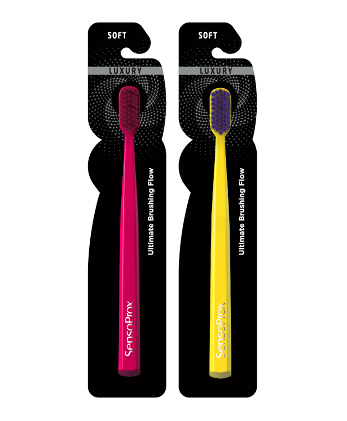 SensoProx Ultra Smooth Toothbrush Pack of 2 - Pink & Yellow-image-23