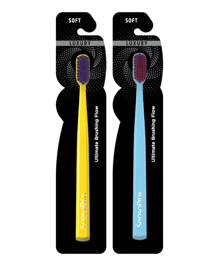 SensoProx Ultra Smooth Toothbrush Pack of 2 - Yellow & Blue-image-24
