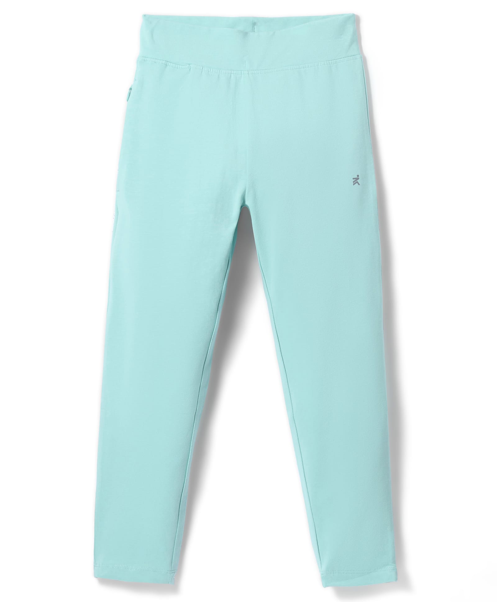 Doreme Single Jersey Knit Full Length Solid Leggings - Light Green-image-18
