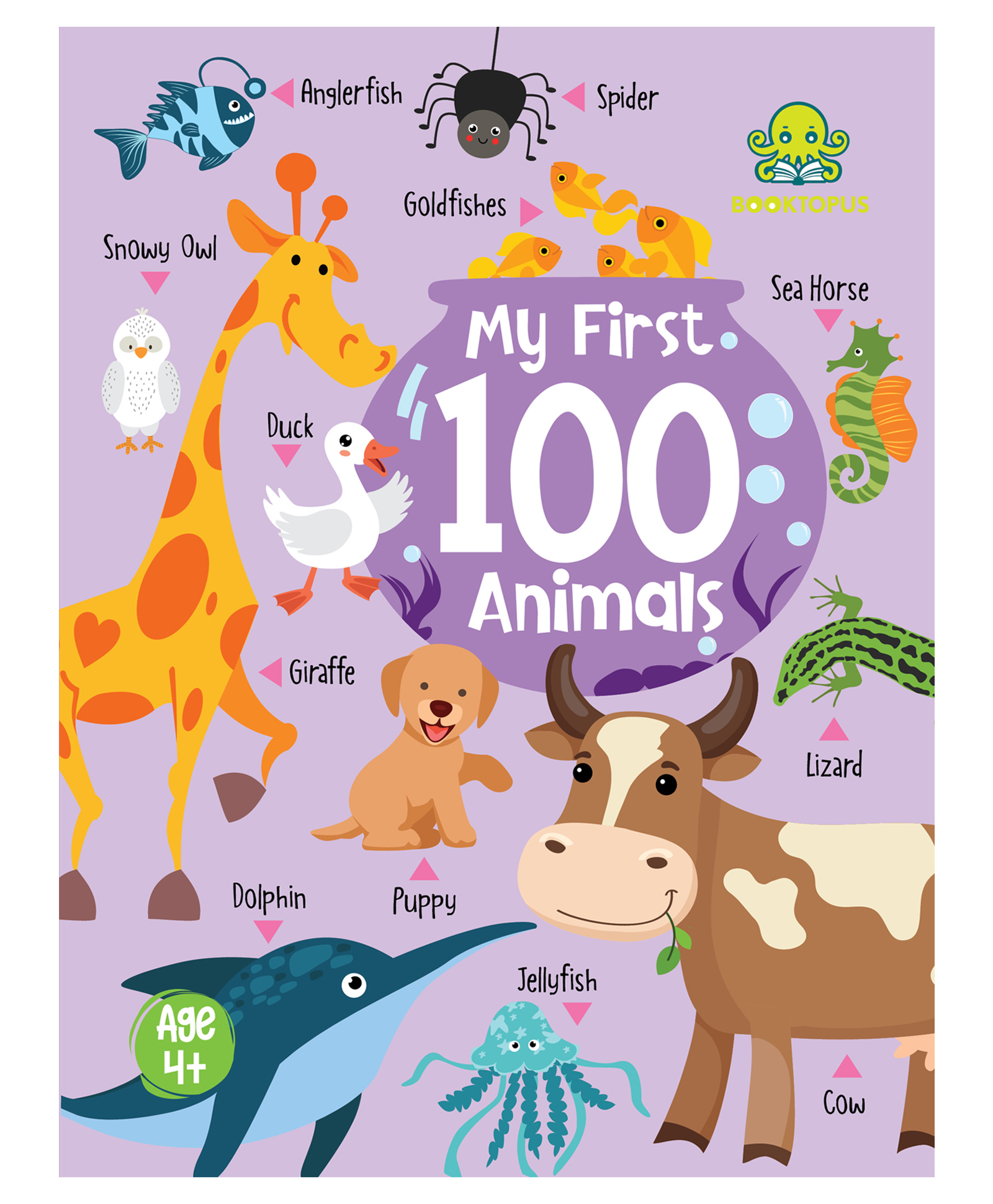 My First 100 Animals Mini Board Book By Booktopus - English-picture-28