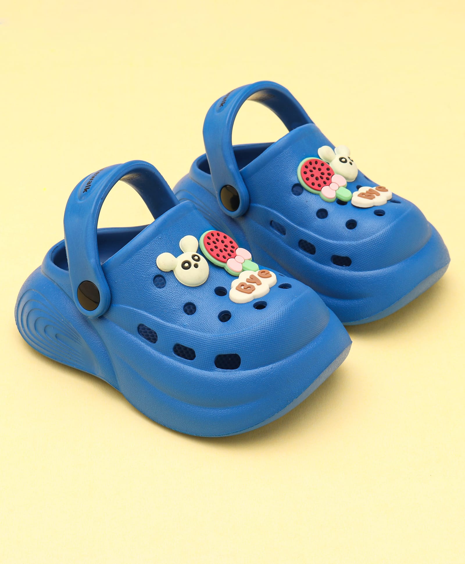 Cute Walk by Babyhug Clogs with Back Strap & Animal Applique - Blue-picture-20