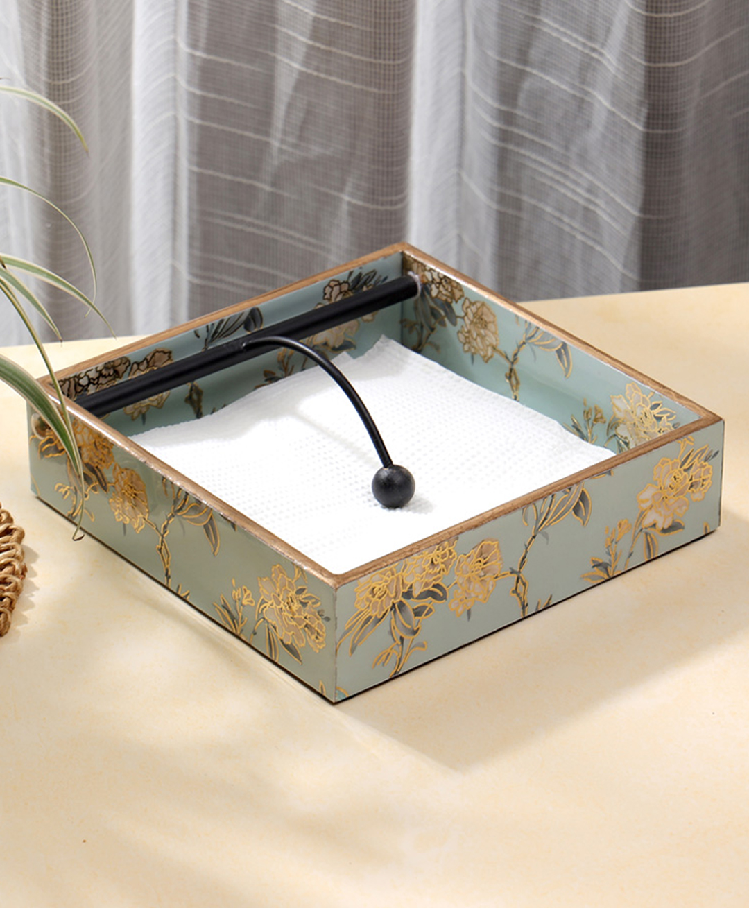 DULI Handmade Tissues and Napkin Holder in MDF Wood for Home Office or Dining Table-picture-22