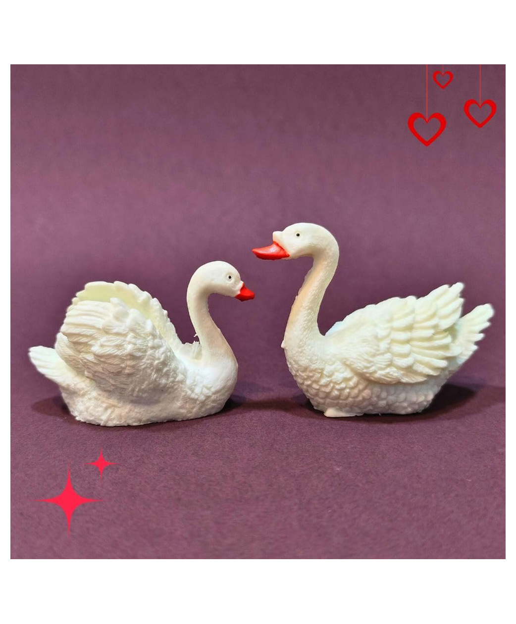 CraftVatika Swan Couple Showpiece Gift, Duck Couple Miniature Showpiece Gift for Valentine Day-picture-11