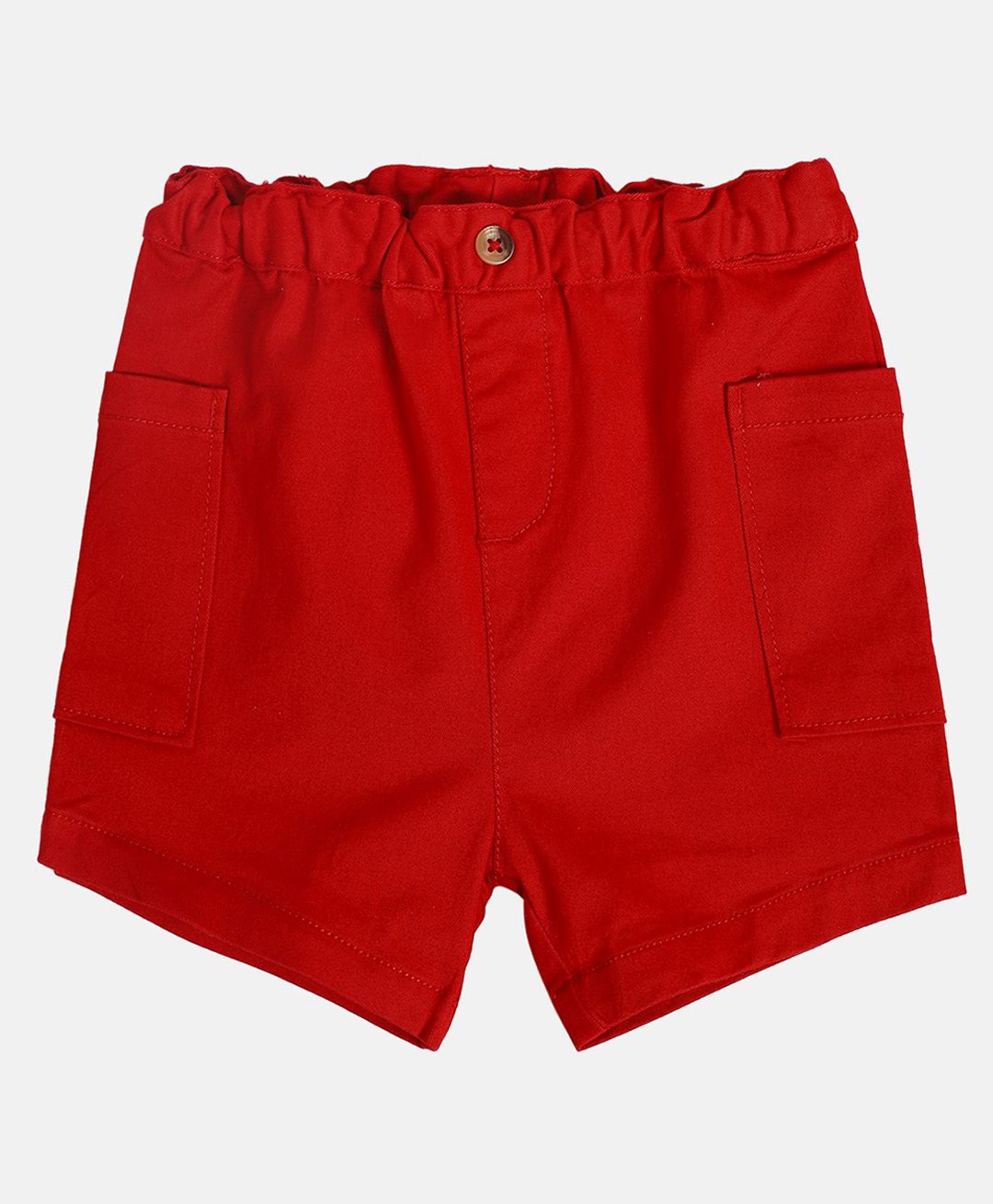 MINI KLUB Cotton Solid Shorts - Red-image-20